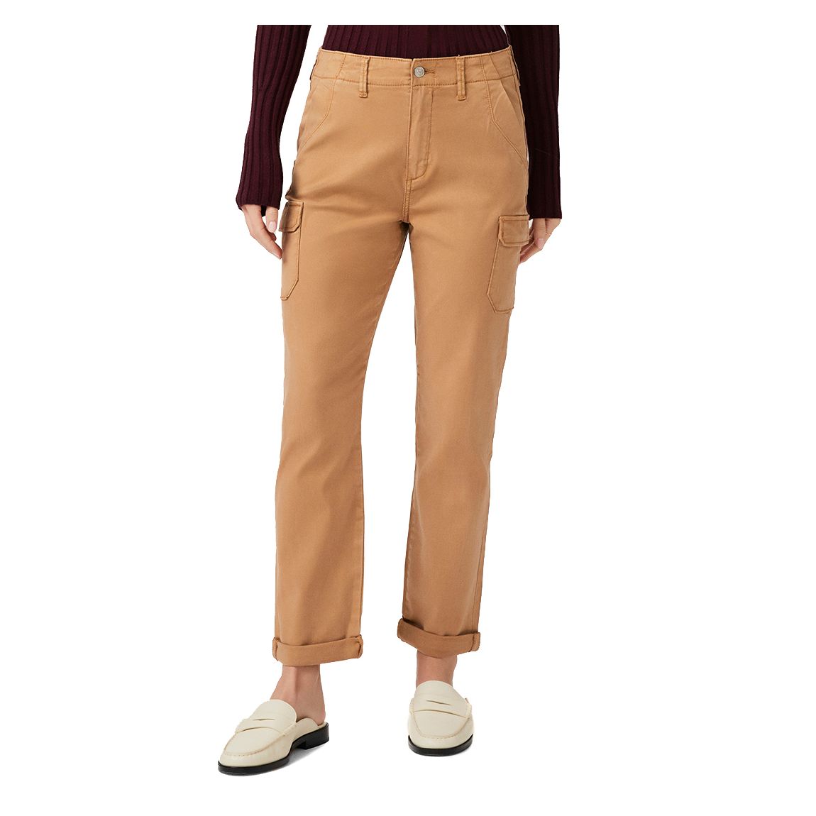 Dusty Orange Drew Cargo Trousers main product photo