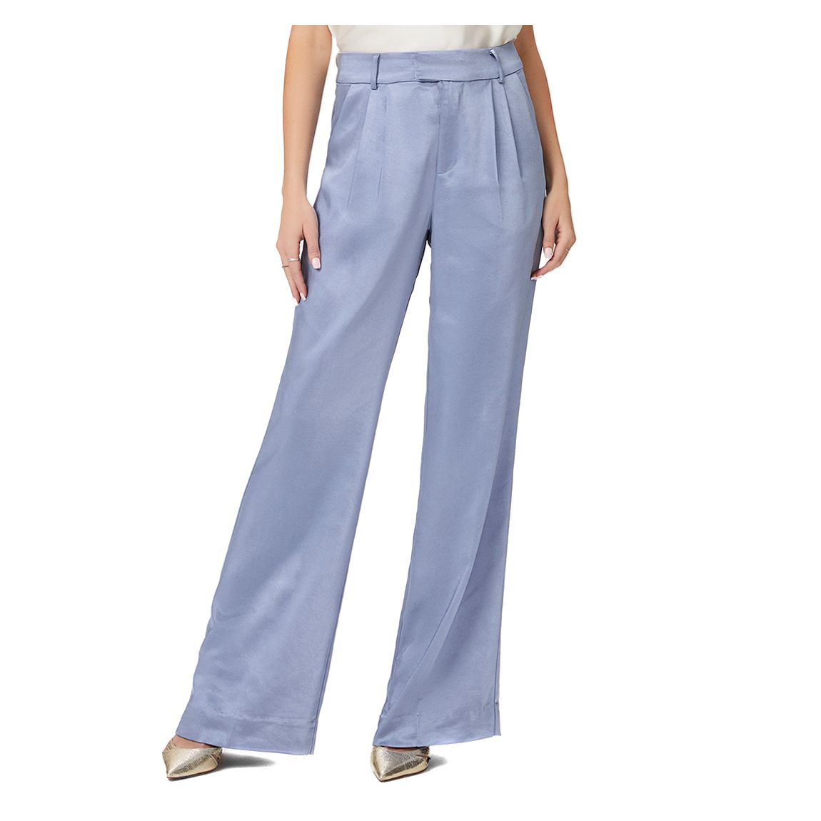 Cornflower Elyana High Shine Trousers main product photo
