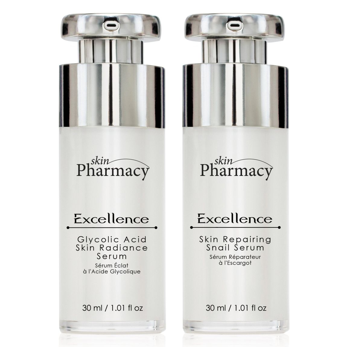 skinPharmacy Anti-Ageing Excellence Glycolic Acid Serum & Skin Repairing Snail Serum Set main product photo