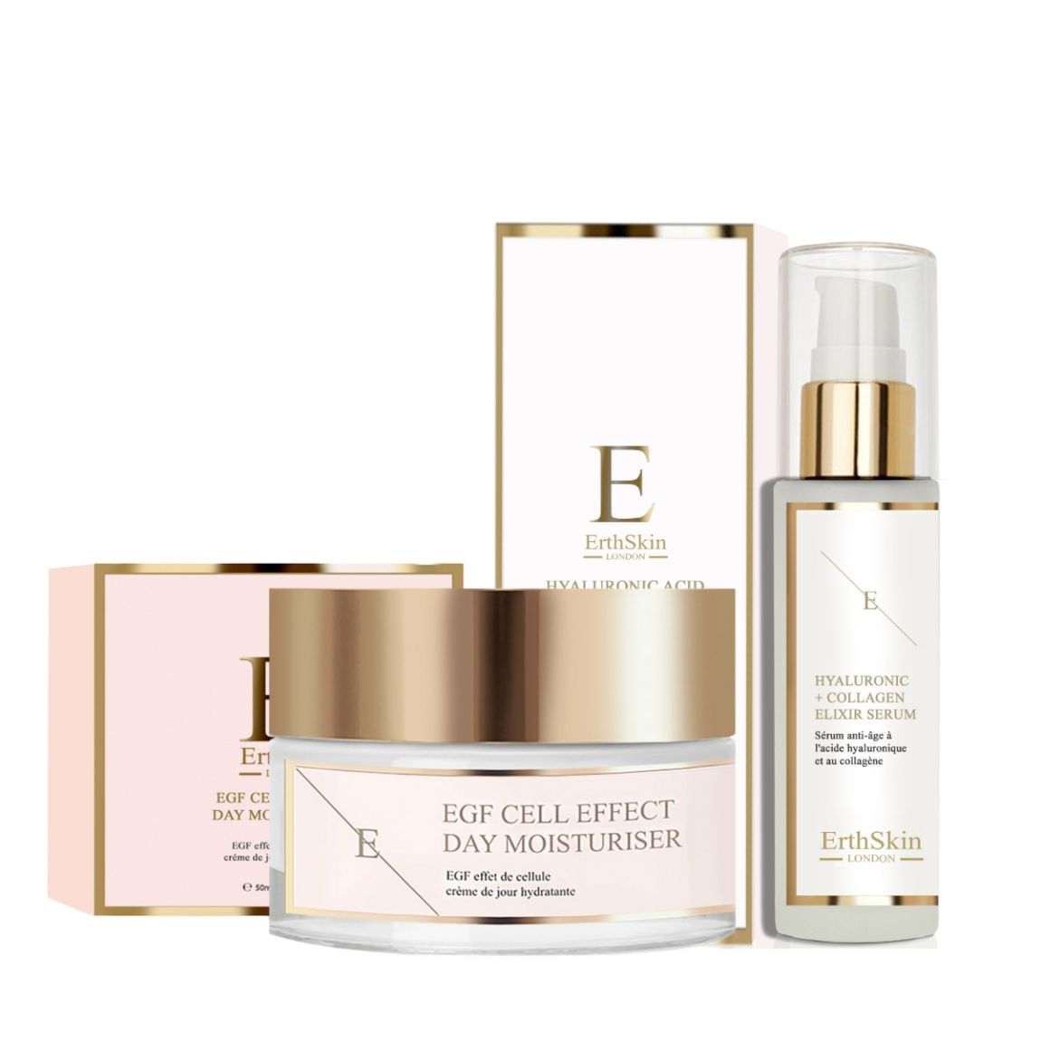 EGF Cell Effect Day Moisturiser 50ml + Hyaluronic acid & Collagen Serum - 60ml main product photo