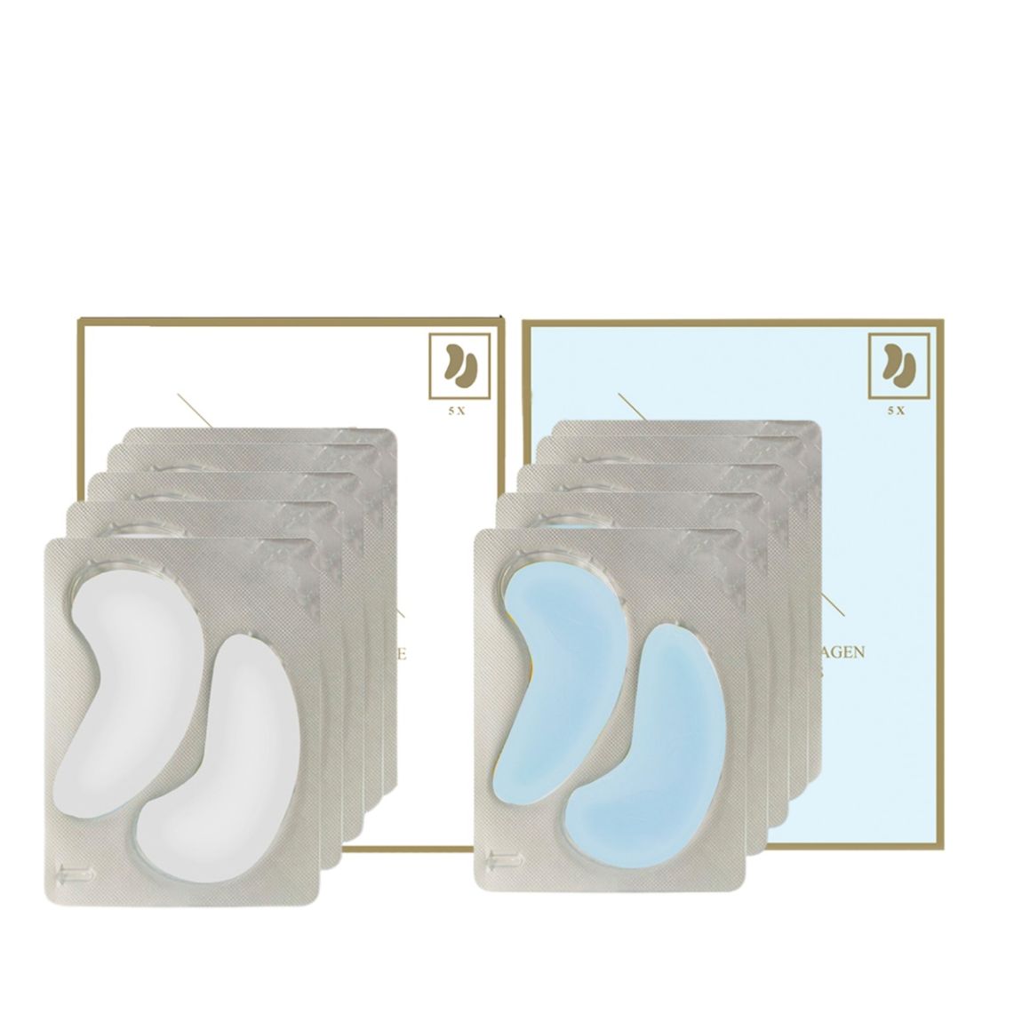 HYALURONIC ACID + COLLAGEN HYDROGEL EYE PADS 5 X 2 + DOUBLE COLLAGEN + ROSE HYDROGEL EYE PADS 5 X 2 main product photo