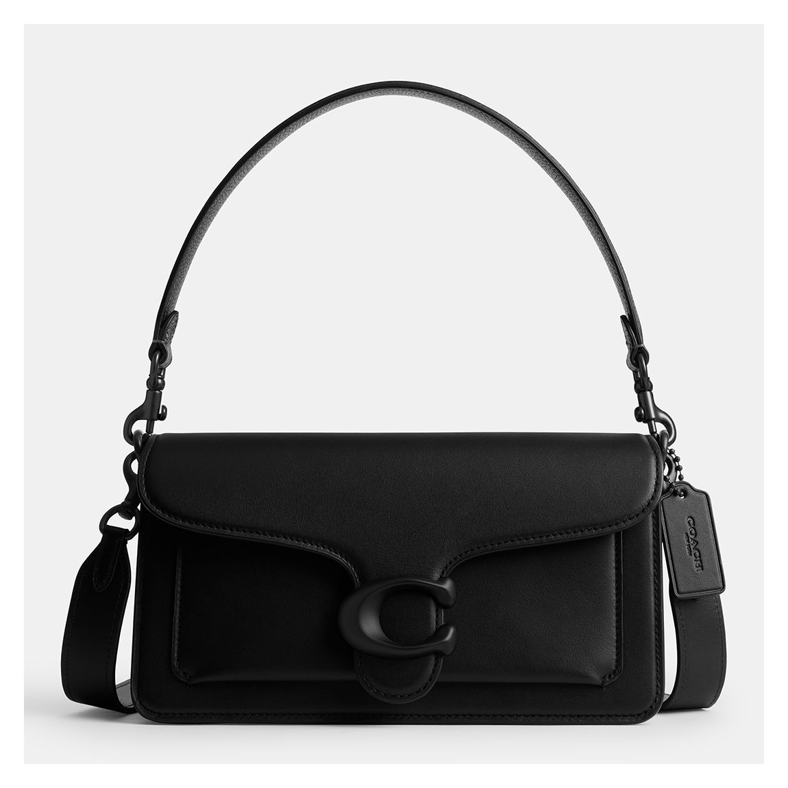 Black Tabby 26 fine grain leather Shoulder bag main product photo