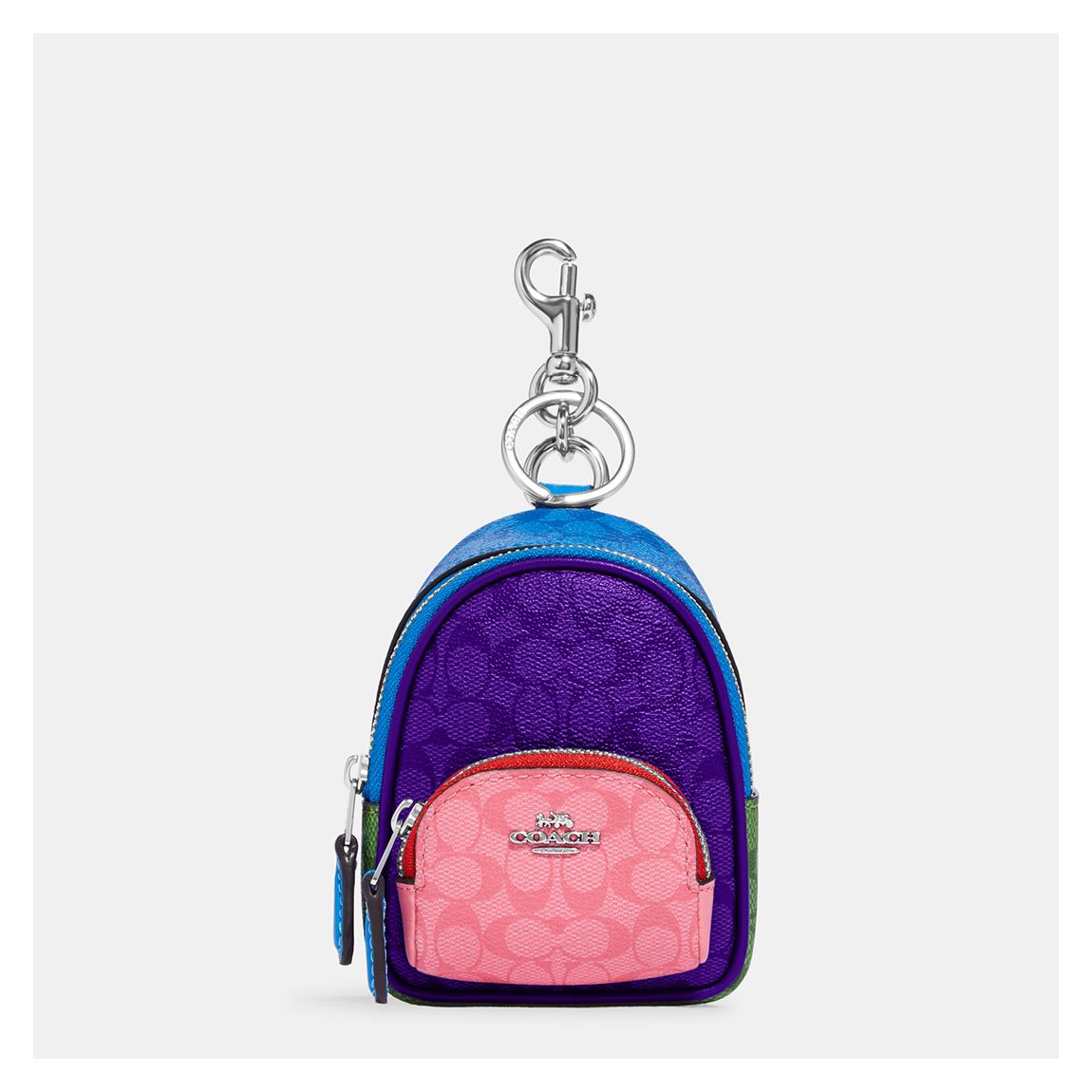 Purple Mini Court Backpack Bag Charm main product photo
