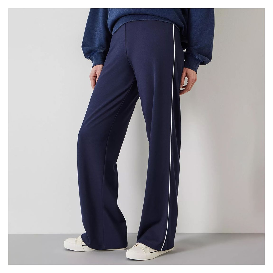 Navy Harry Pipe Detail Trousers main product photo