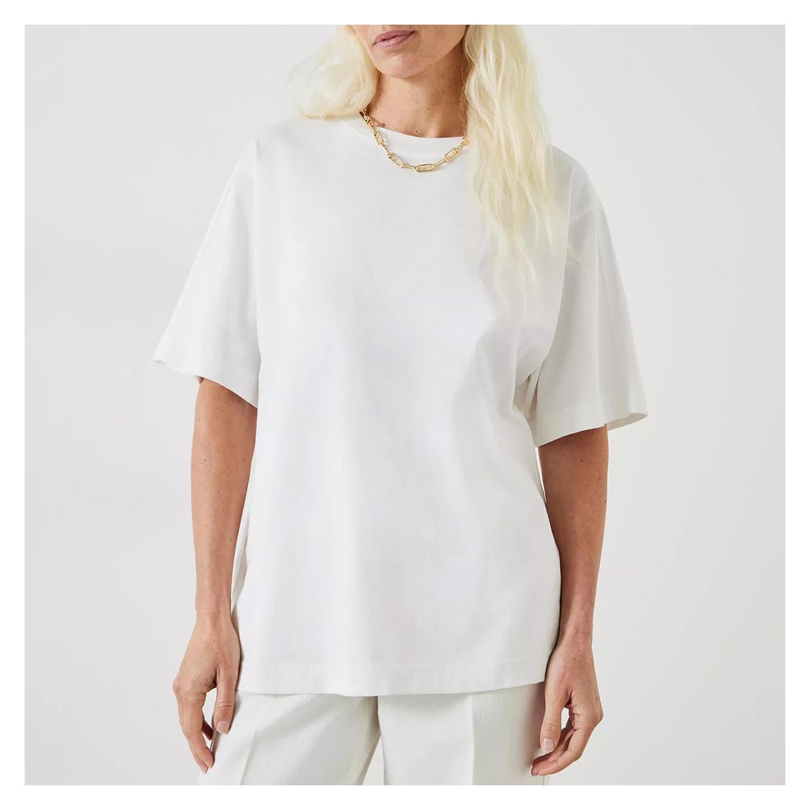 Ivory Oversized Classic Tee main product photo