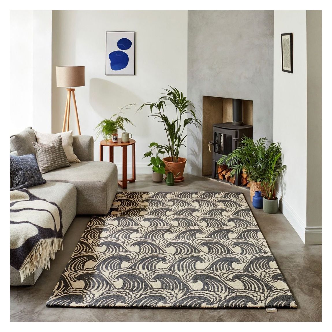 Ride the Wave 125605 160x230 Rug, Liquorice main product photo