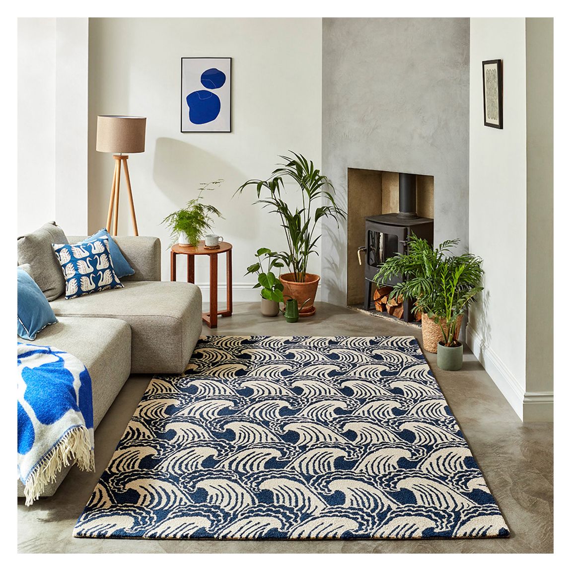 Ride the Wave 125608 250x350 Rug, Denim main product photo