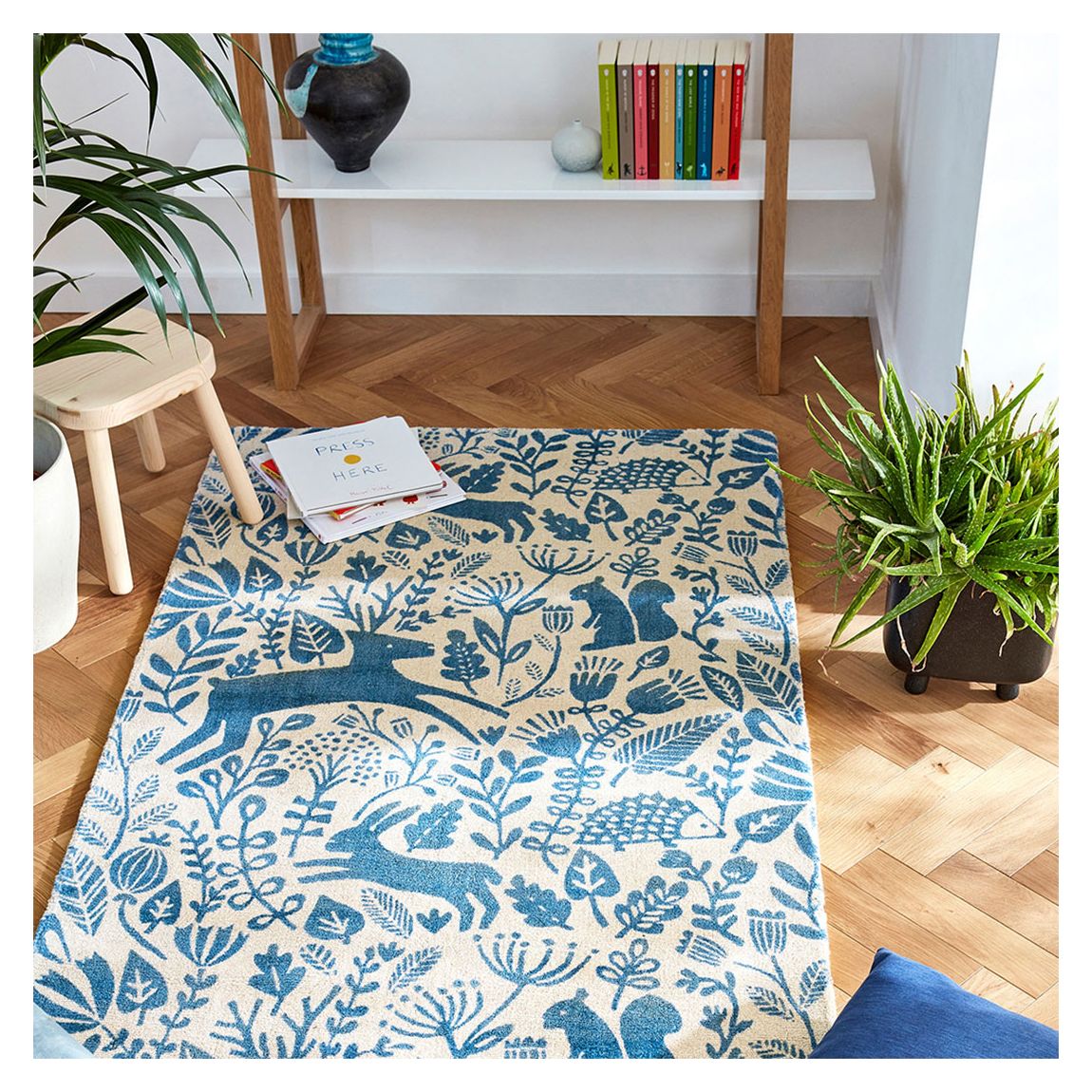 Kelda 023508 140x200 Rug, Kobalt main product photo