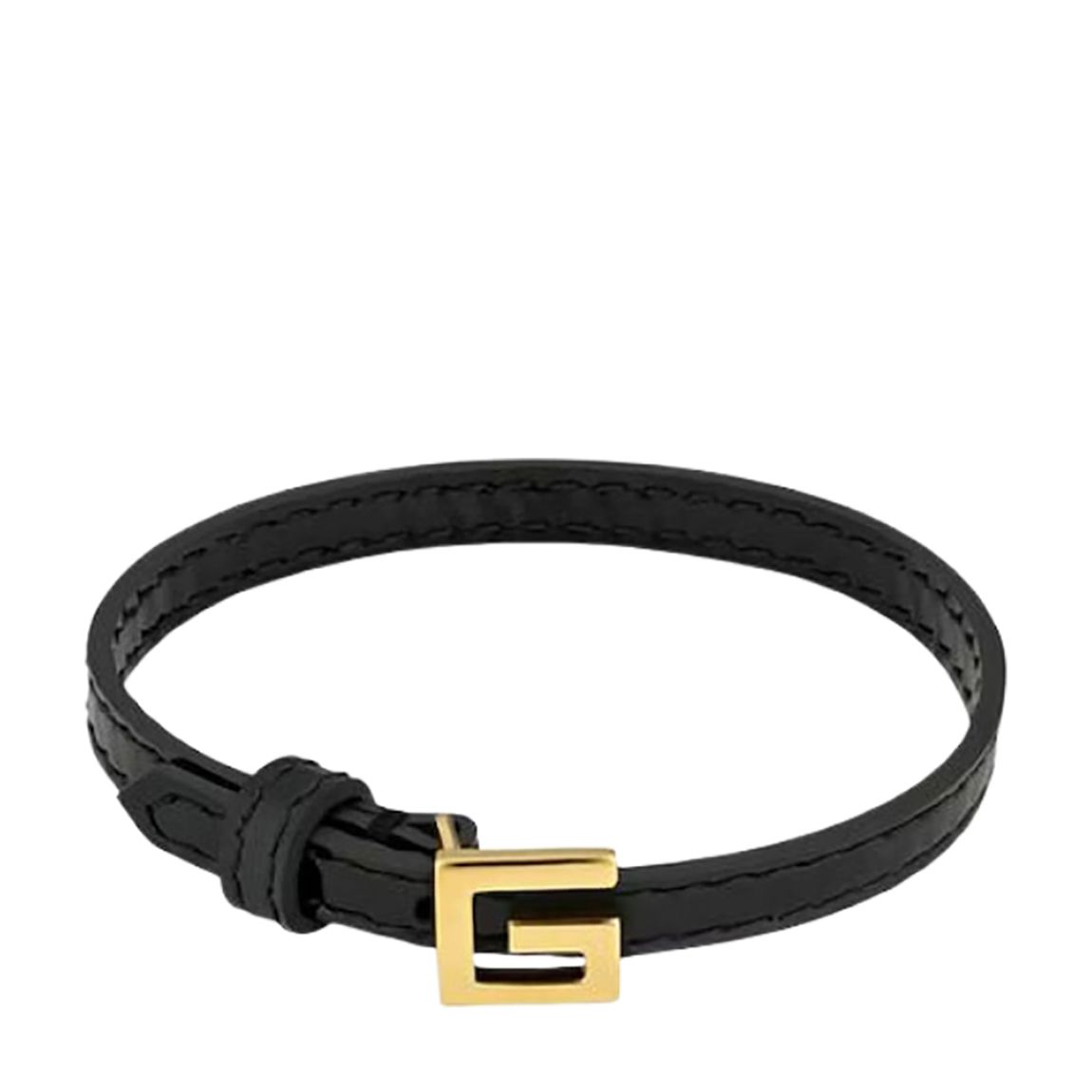 Gucci Black Square G Leather Bracelet main product photo