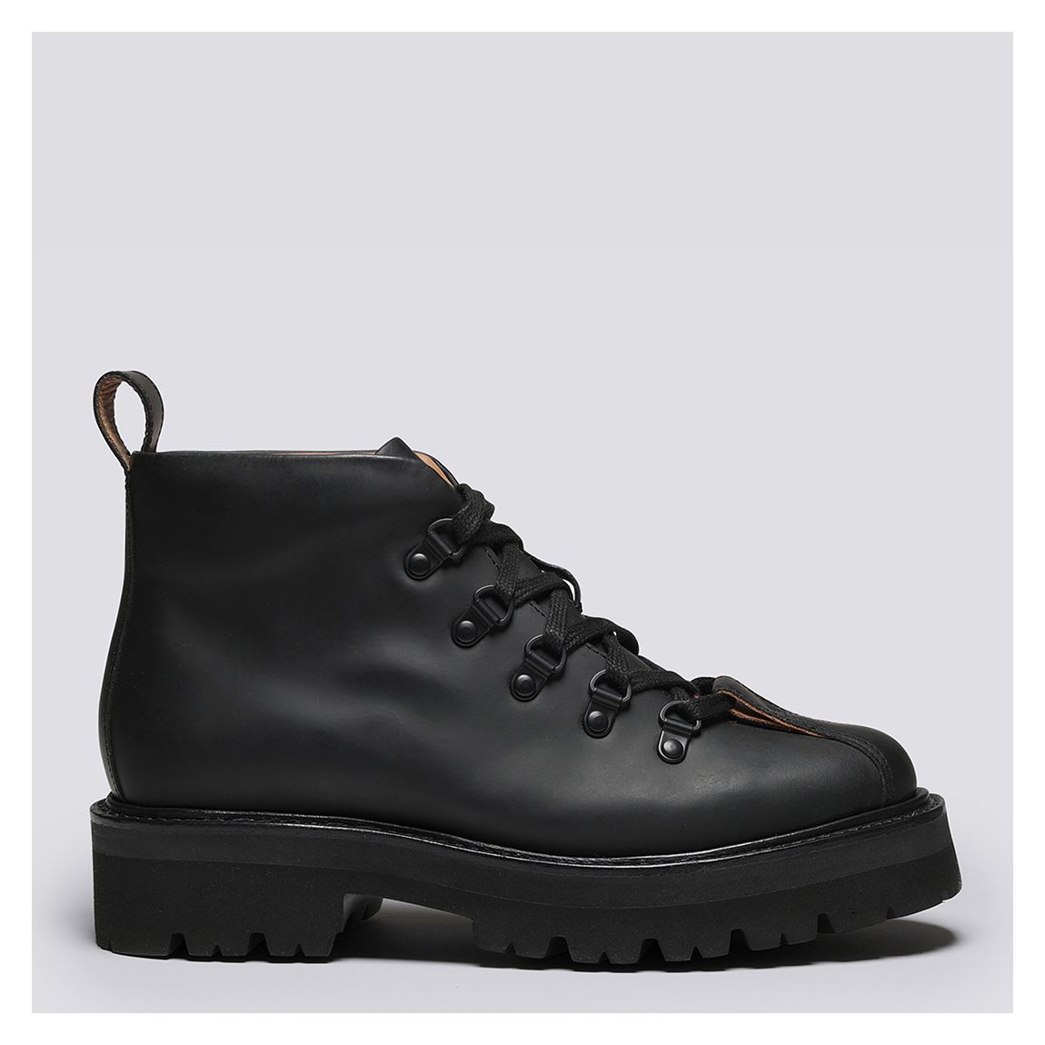 Women's Black Leather Bridget Hiker Boot main product photo