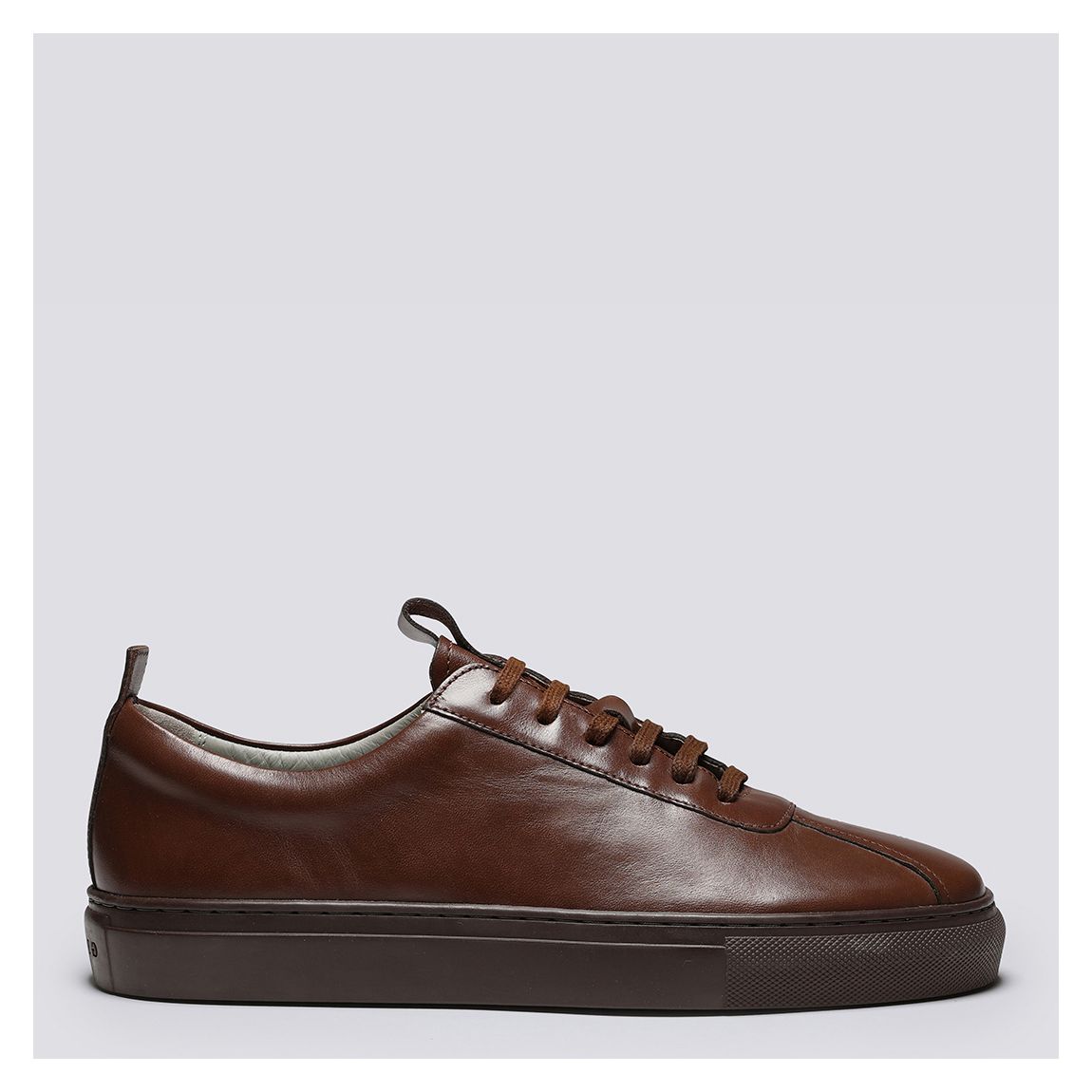 Women's Brown Leather Oxford Shoe main product photo