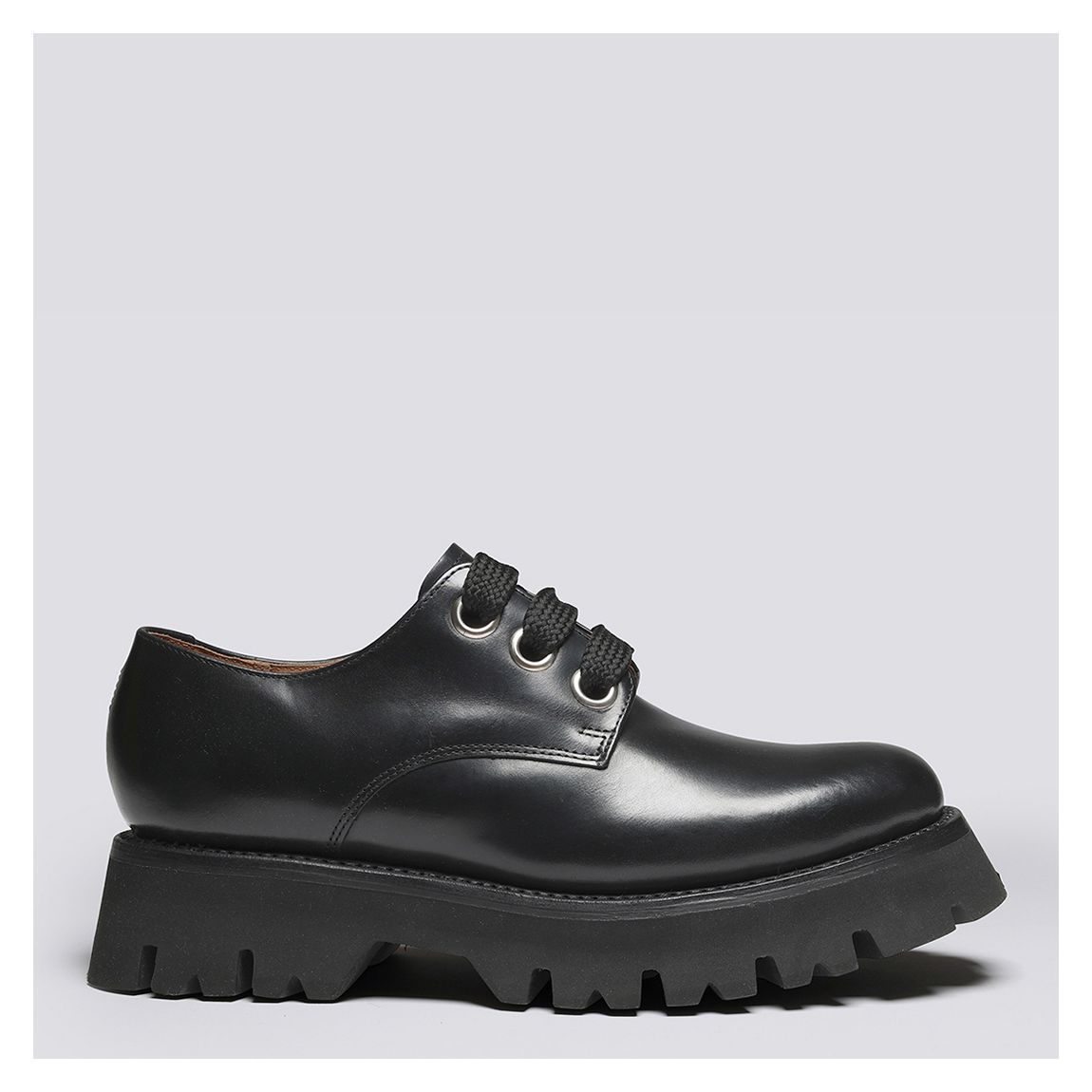 Women's Black Leather Sallyanne Derby Shoe main product photo