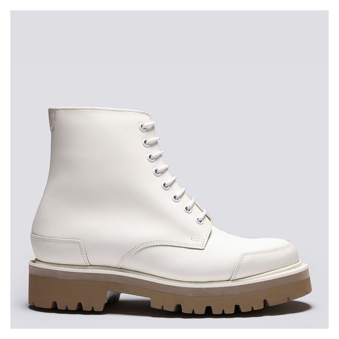 Women's White Leather Halle Boot main product photo
