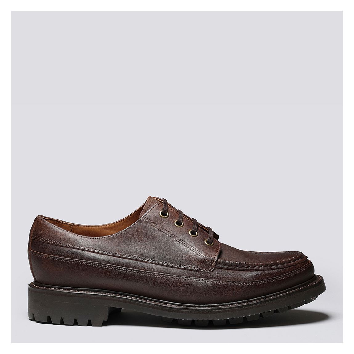 Men's Brown Miller Suede Derby Shoe main product photo