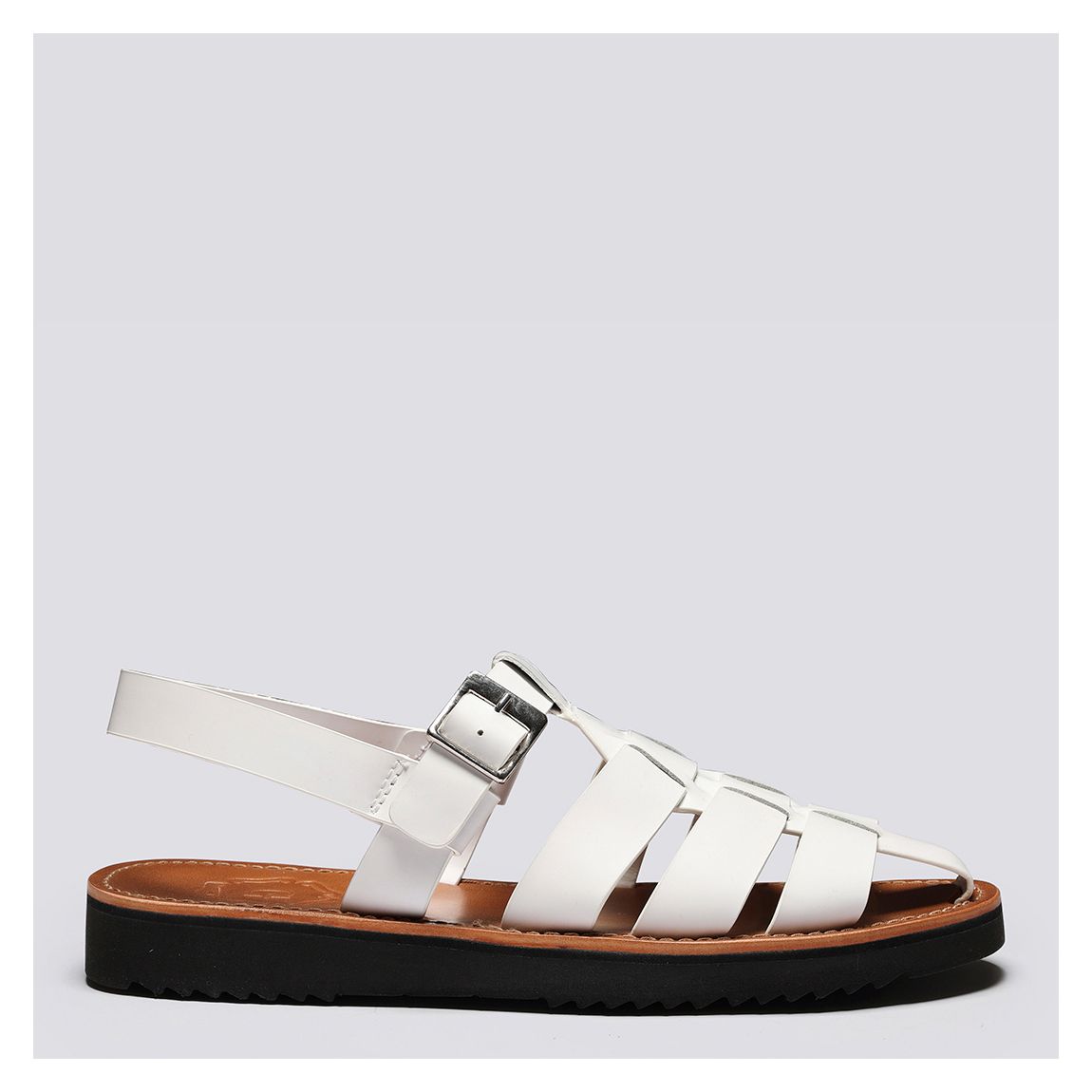 Men's White Quincy Rubber Sandal main product photo