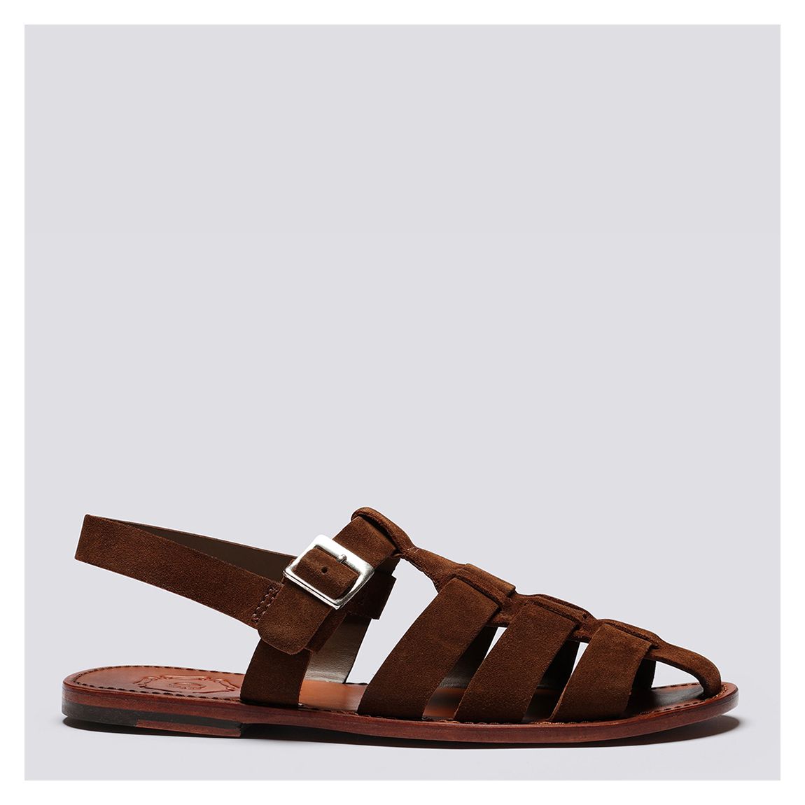 Men's Brown Quincy Suede Sandal main product photo