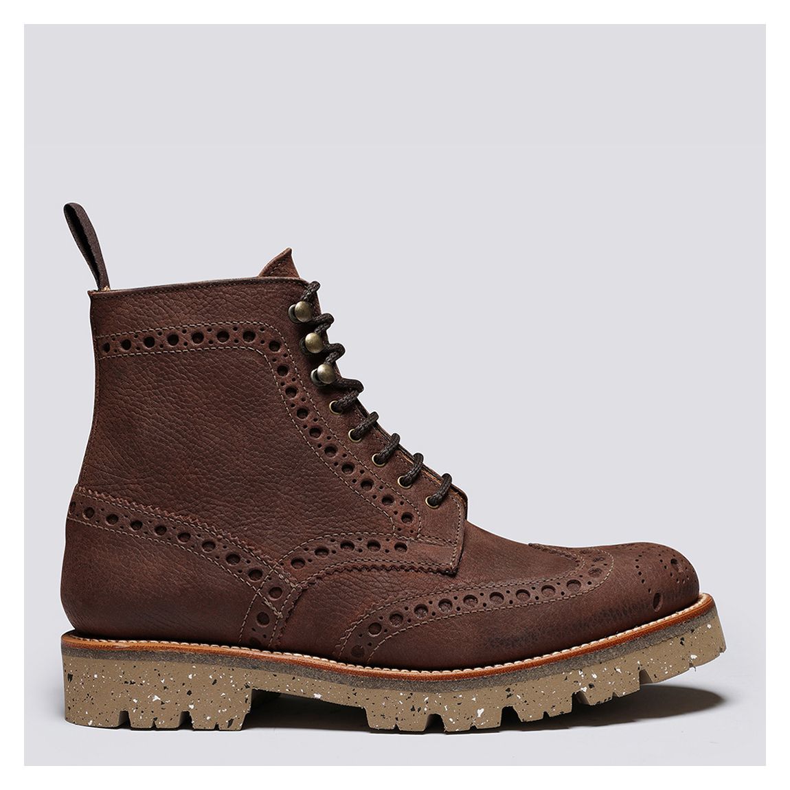 Men's Brown Fred Leather Boot main product photo