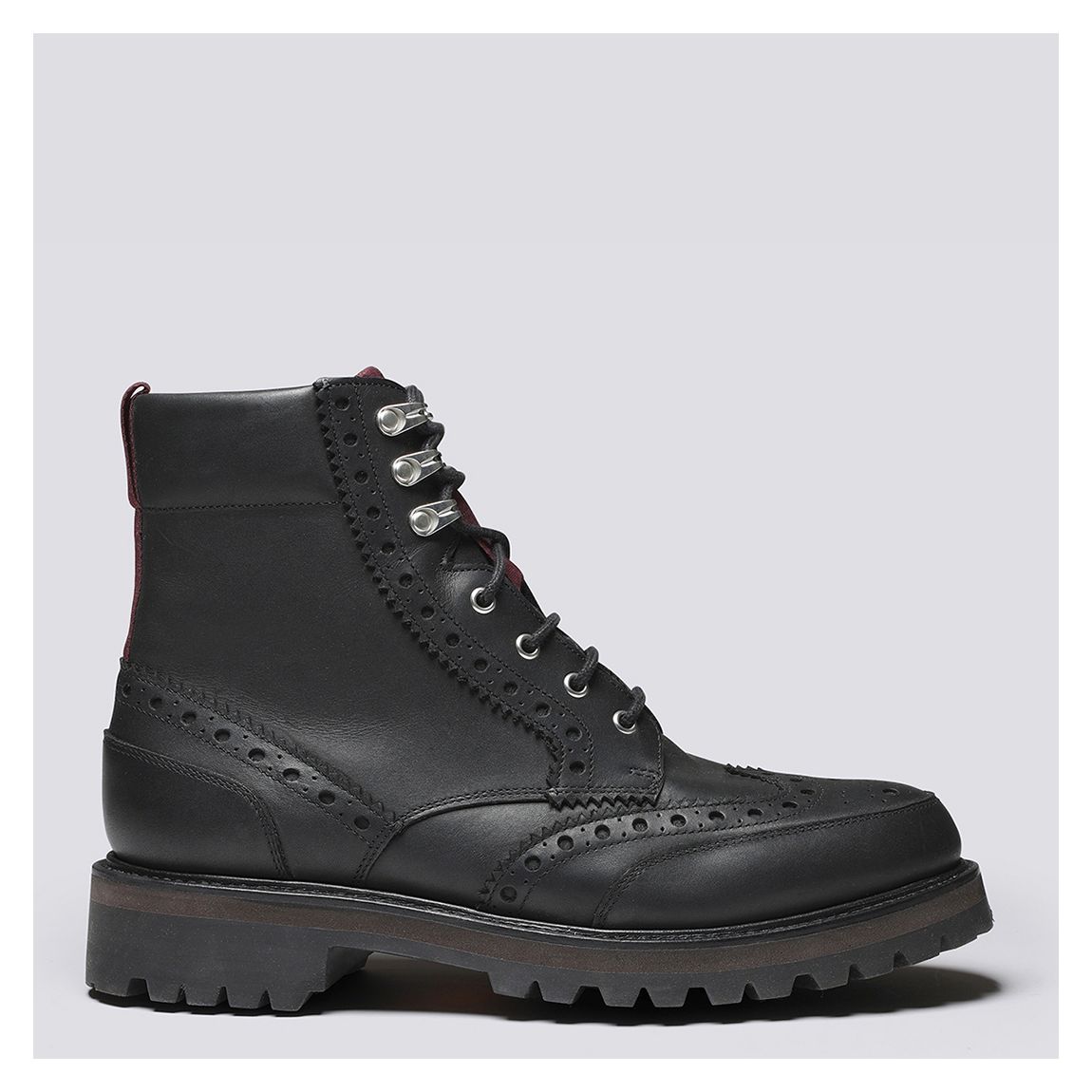 Men's Black Fred Waterproof Brogue Boot main product photo