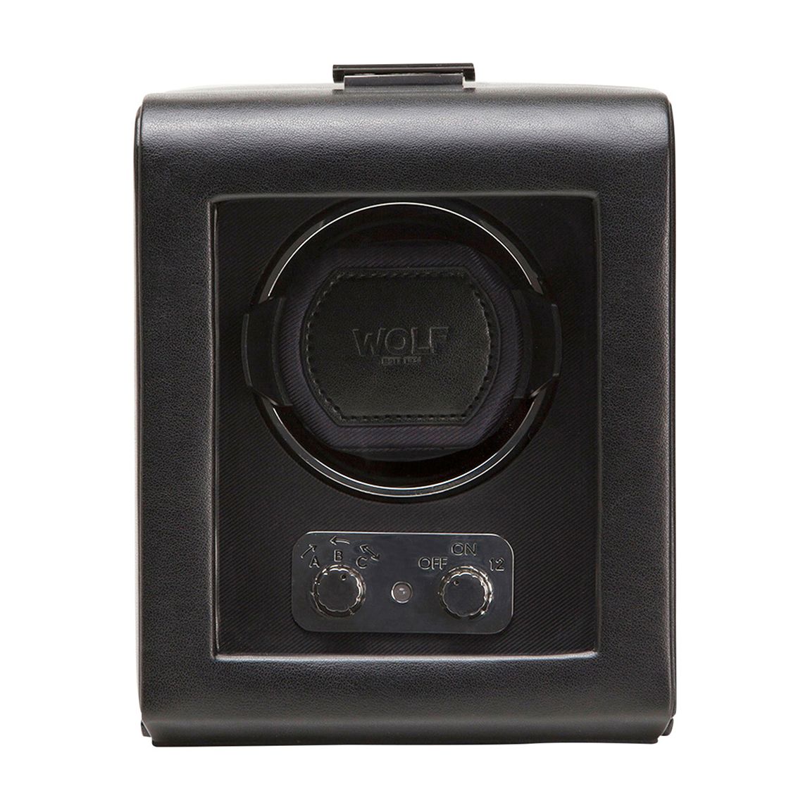 Black Wolf Heritage Single Vegan Leather Watch Winder main product photo