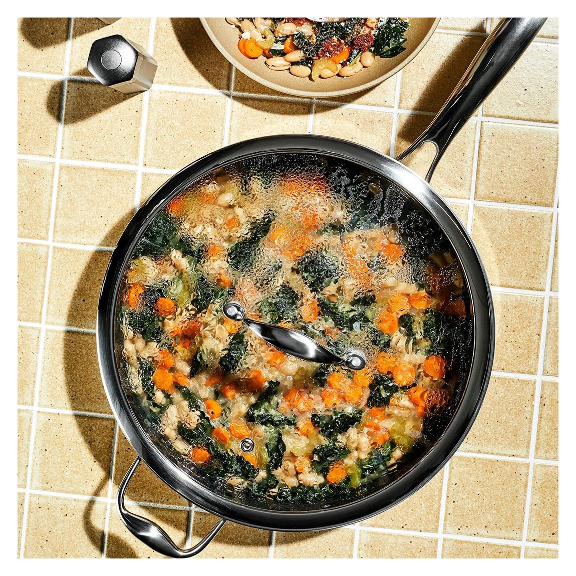 Hybrid Deep Sauté Pan with Lid, 5 Litre main product photo