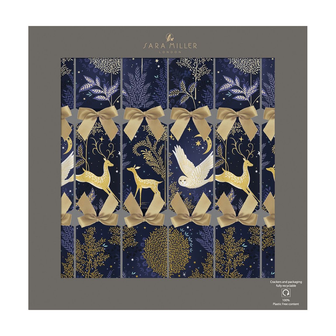 Set of 6 Magical Nightfall Christmas Crackers main product photo