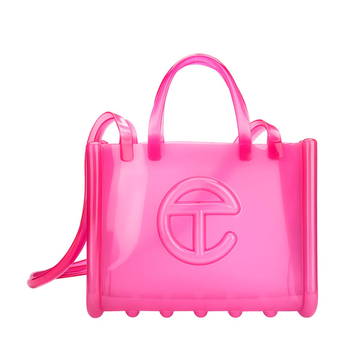 Pink Telfar Medium Jelly Shopper Bag main product photo