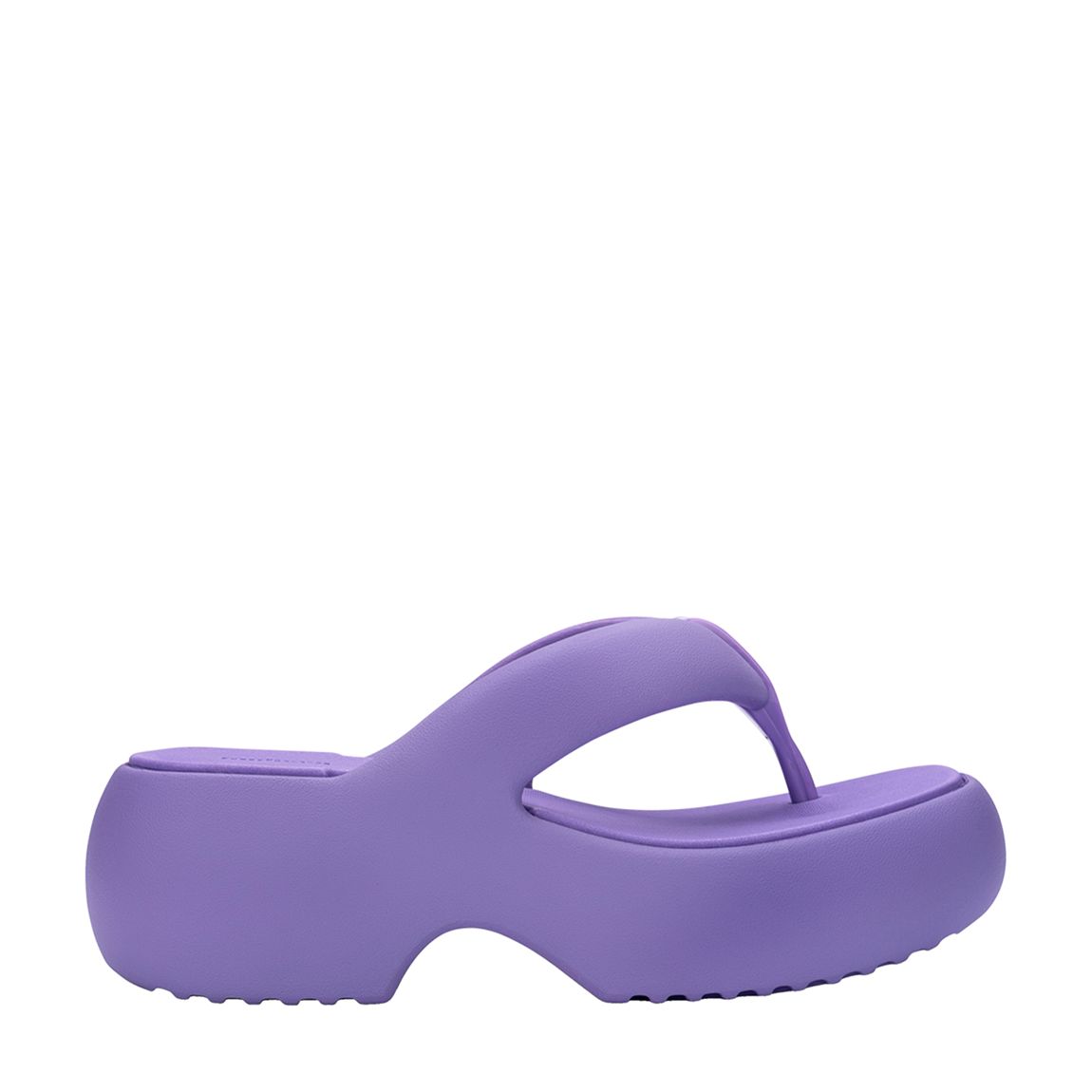 Lilac Free Fuzzy Platform Flip Flops main product photo