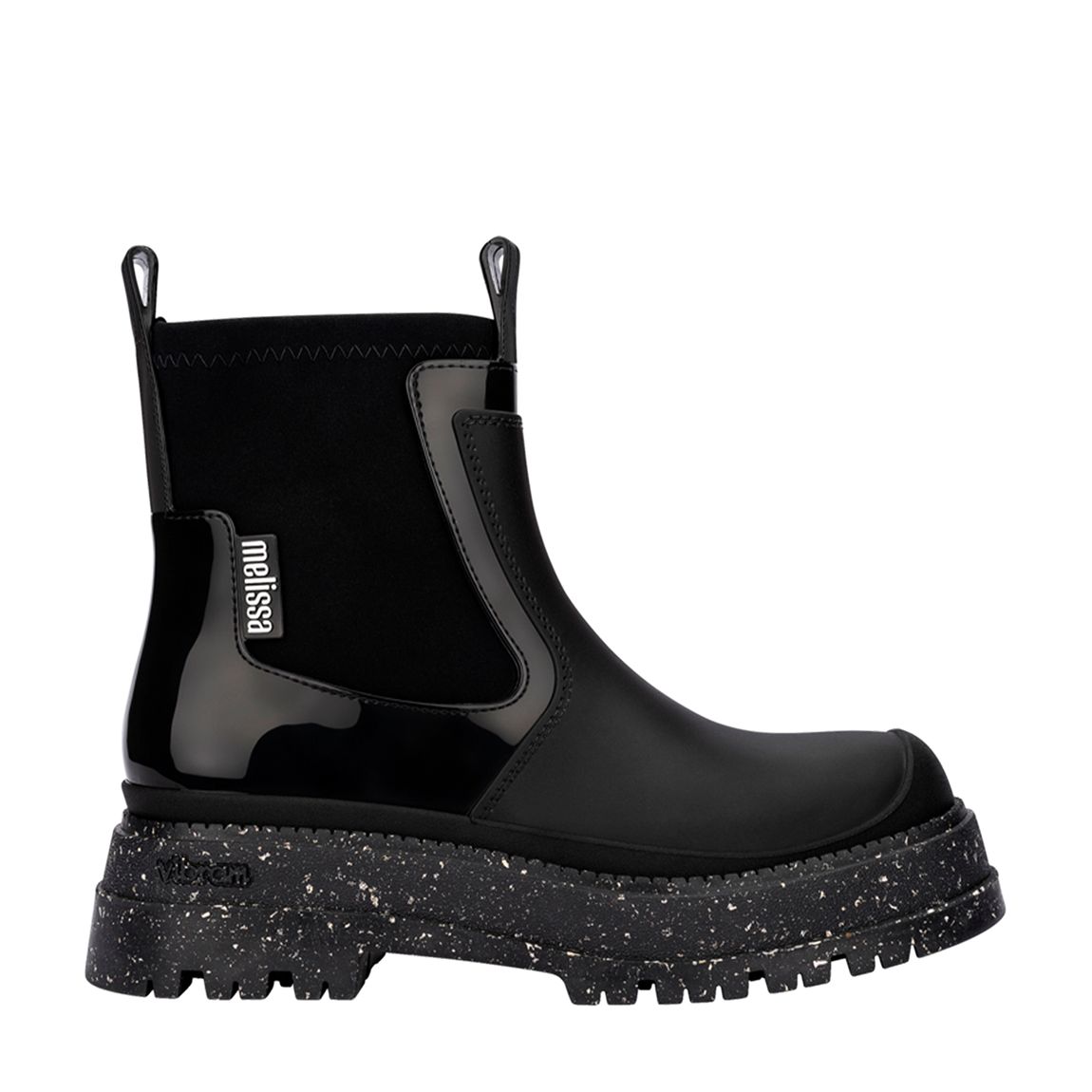 Black Drip Chunky Ankle Boot main product photo