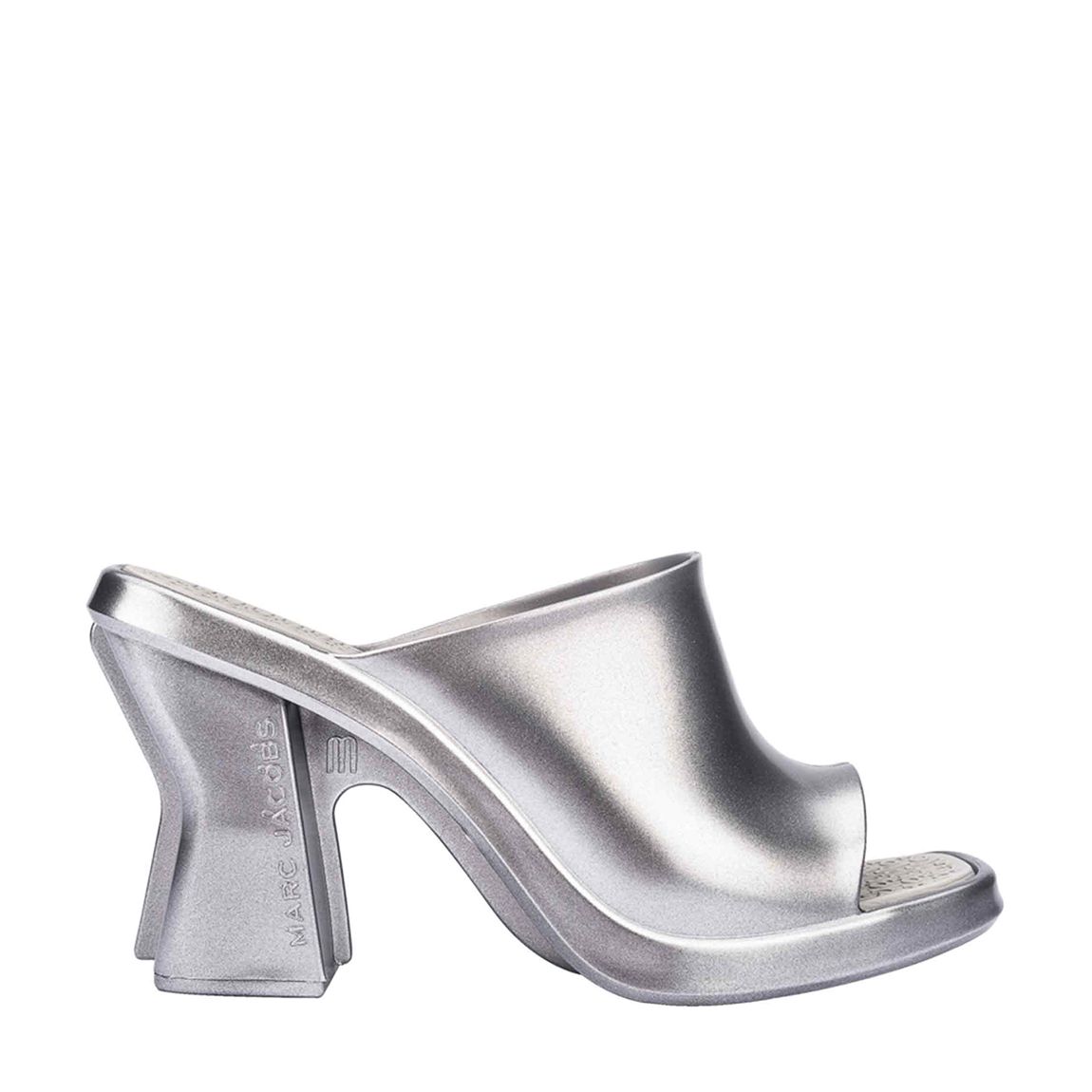 Silver Marc Jacobs Heeled Mule main product photo