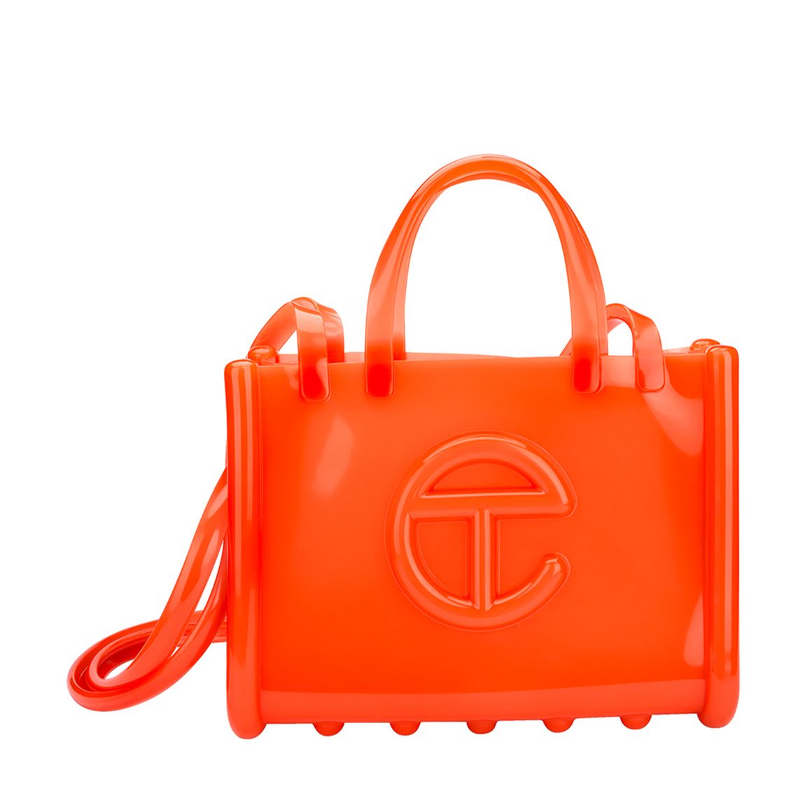 Orange Telfar Medium Jelly Shopper Bag main product photo