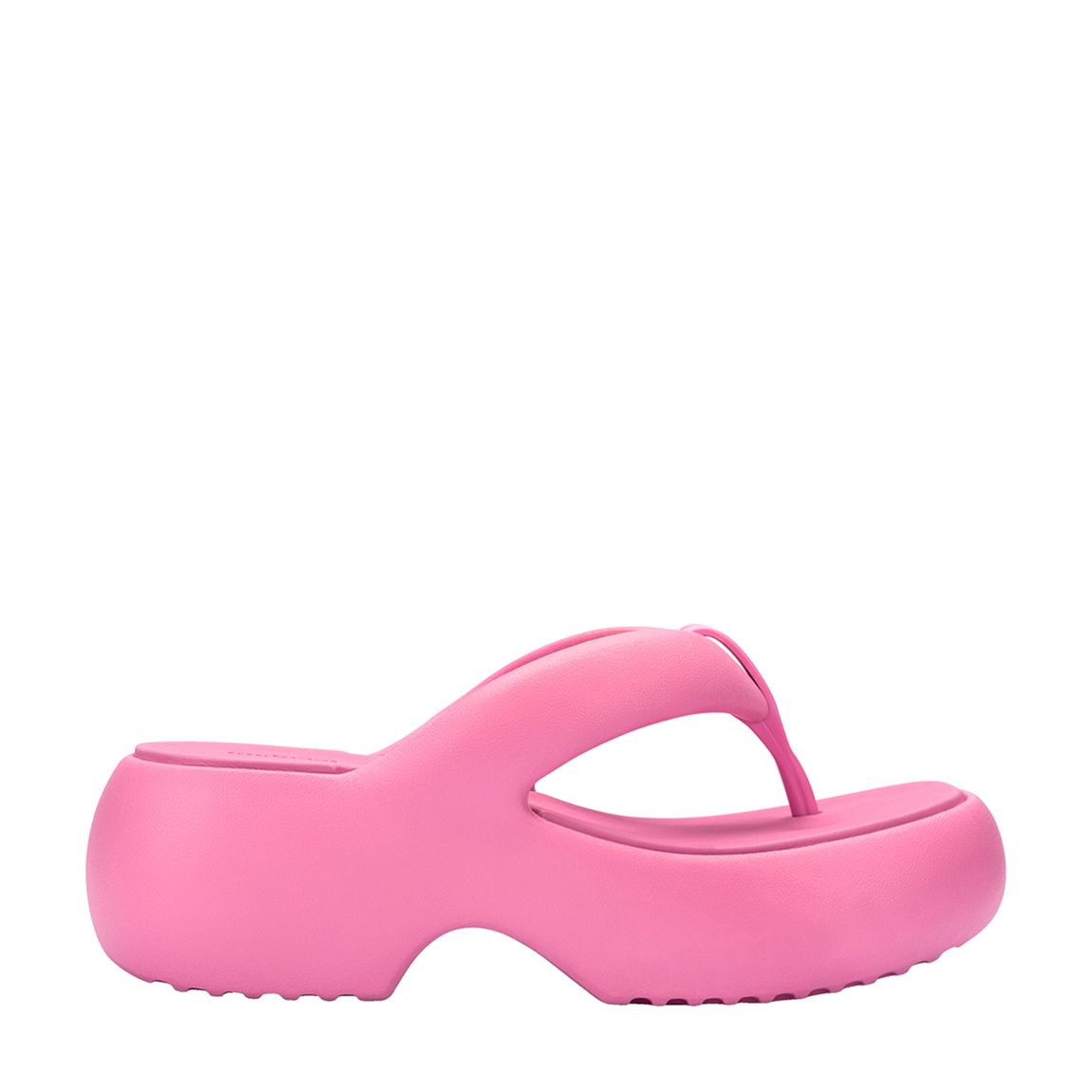 Pink Free Fuzzy Platform Flip Flops main product photo