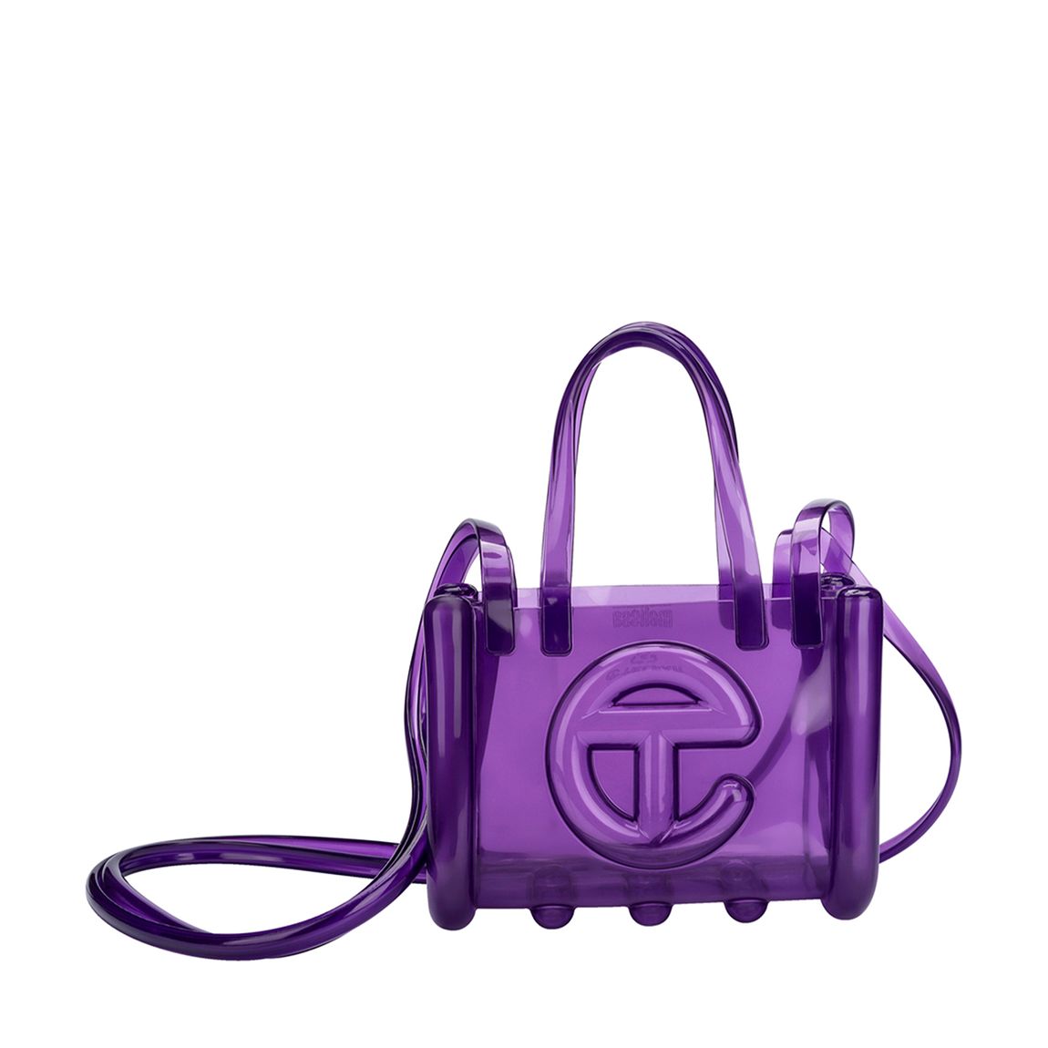 Purple Telfar Small Jelly Shopper Bag main product photo