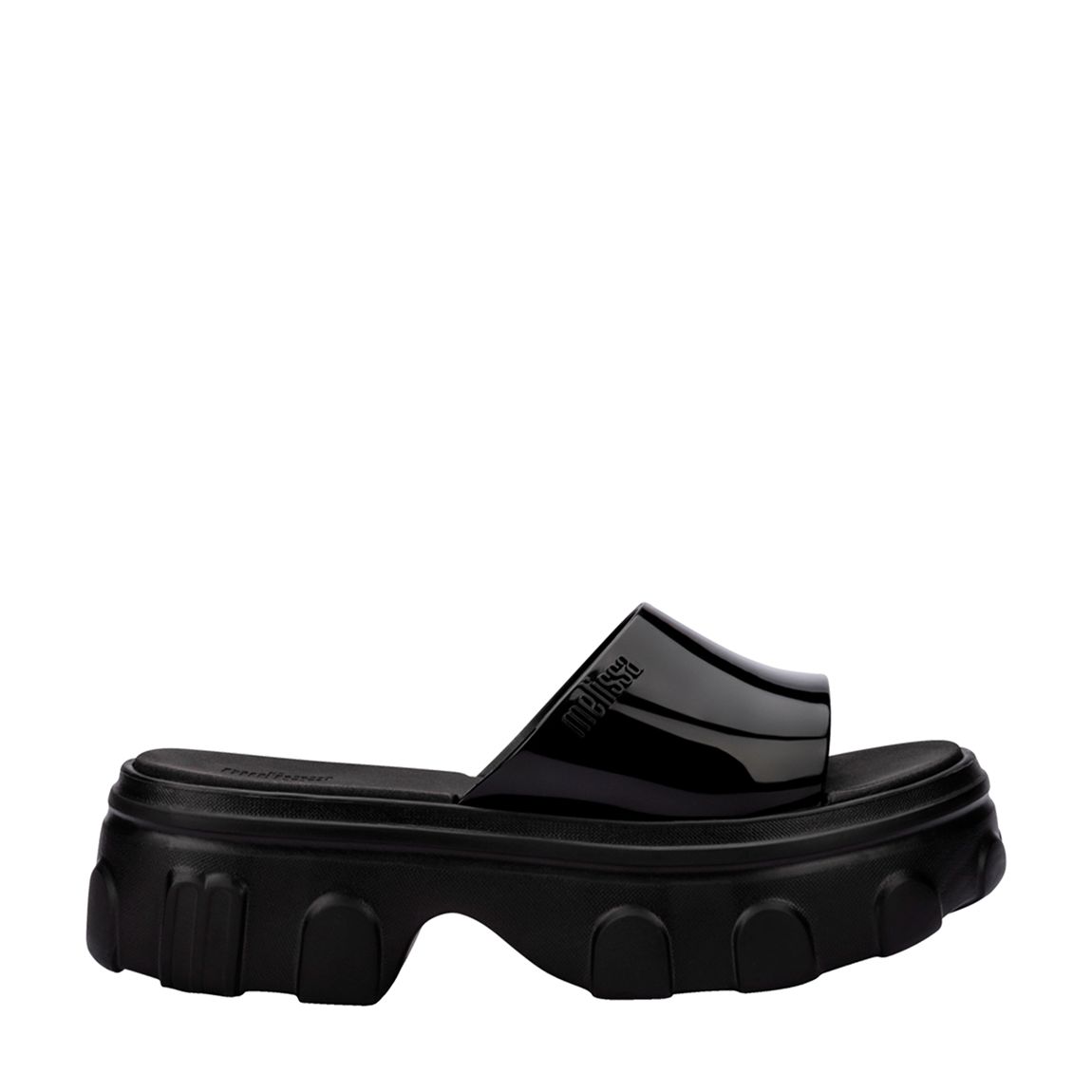 Black Ella Platform Slide main product photo