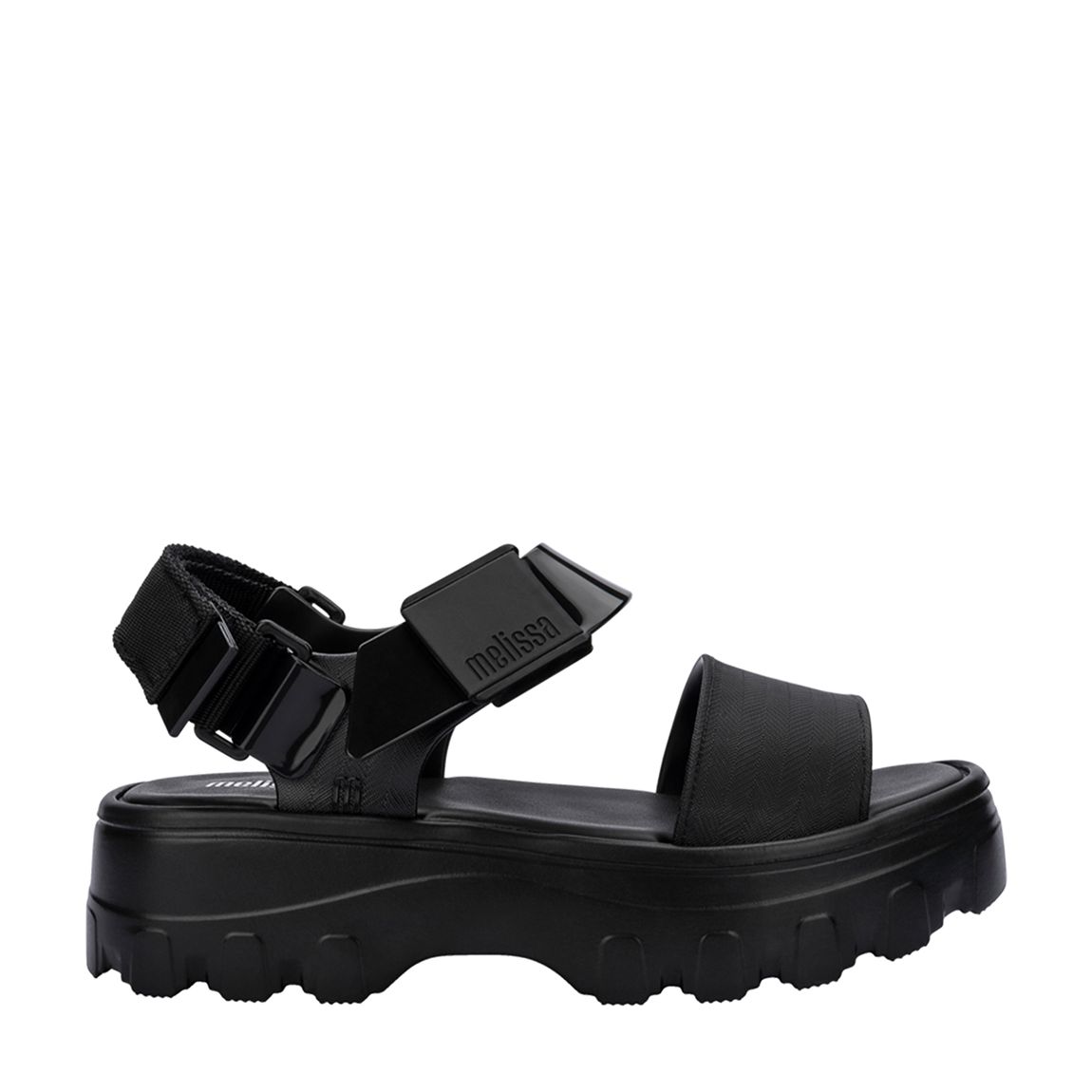 Black Kick Off Platform Sandal main product photo