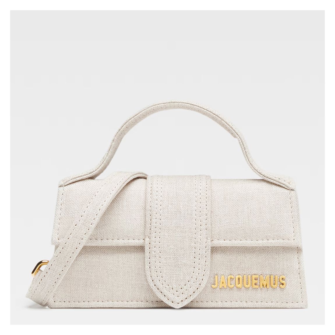Light Grey Jacquemus The Bambino Mini Flap Bag main product photo
