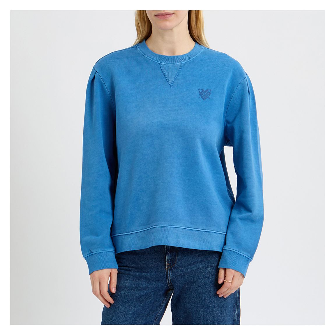 Blue Heart Logo Classic Sweatshirt main product photo