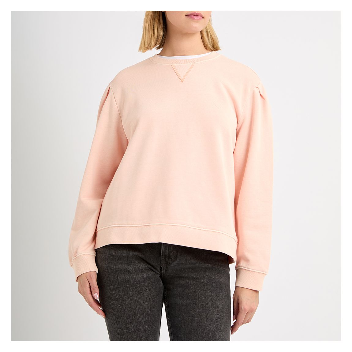 Peach Garment Dye Sweatshirt main product photo