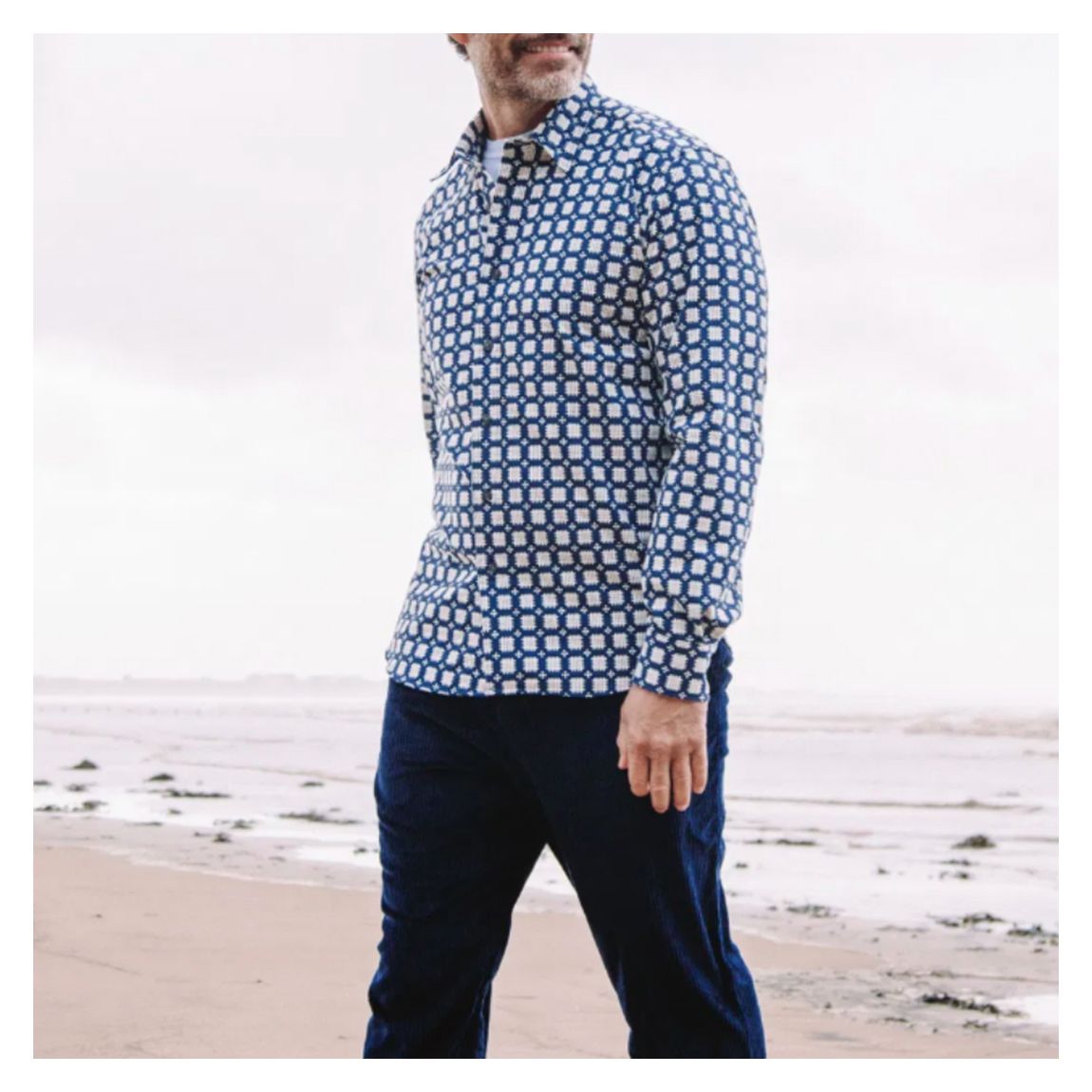 Blue Jacquard Club Shirt main product photo