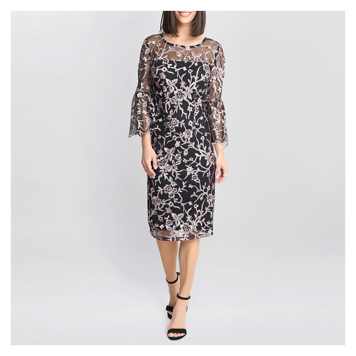 Maxine Embroidered Shift Dress main product photo