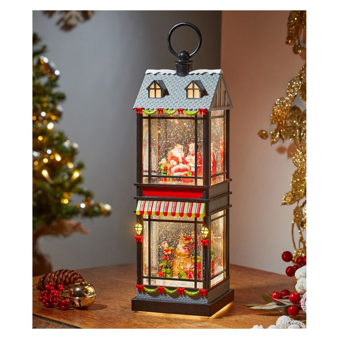 Santa's Home Lantern main product photo