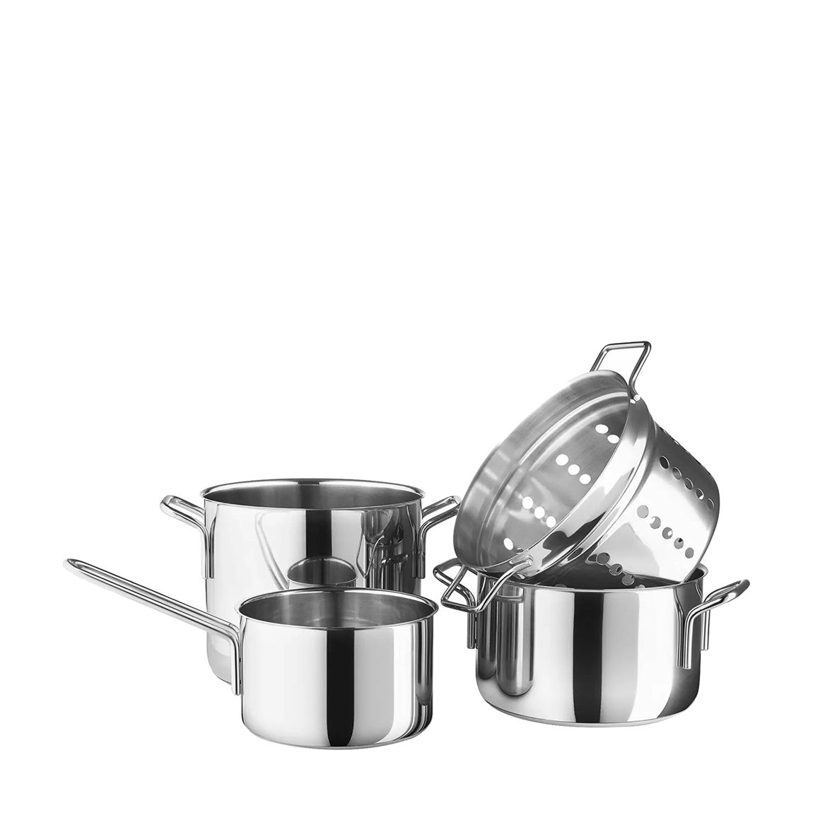 4 Piece Stainless Steel Cookware Set main product photo