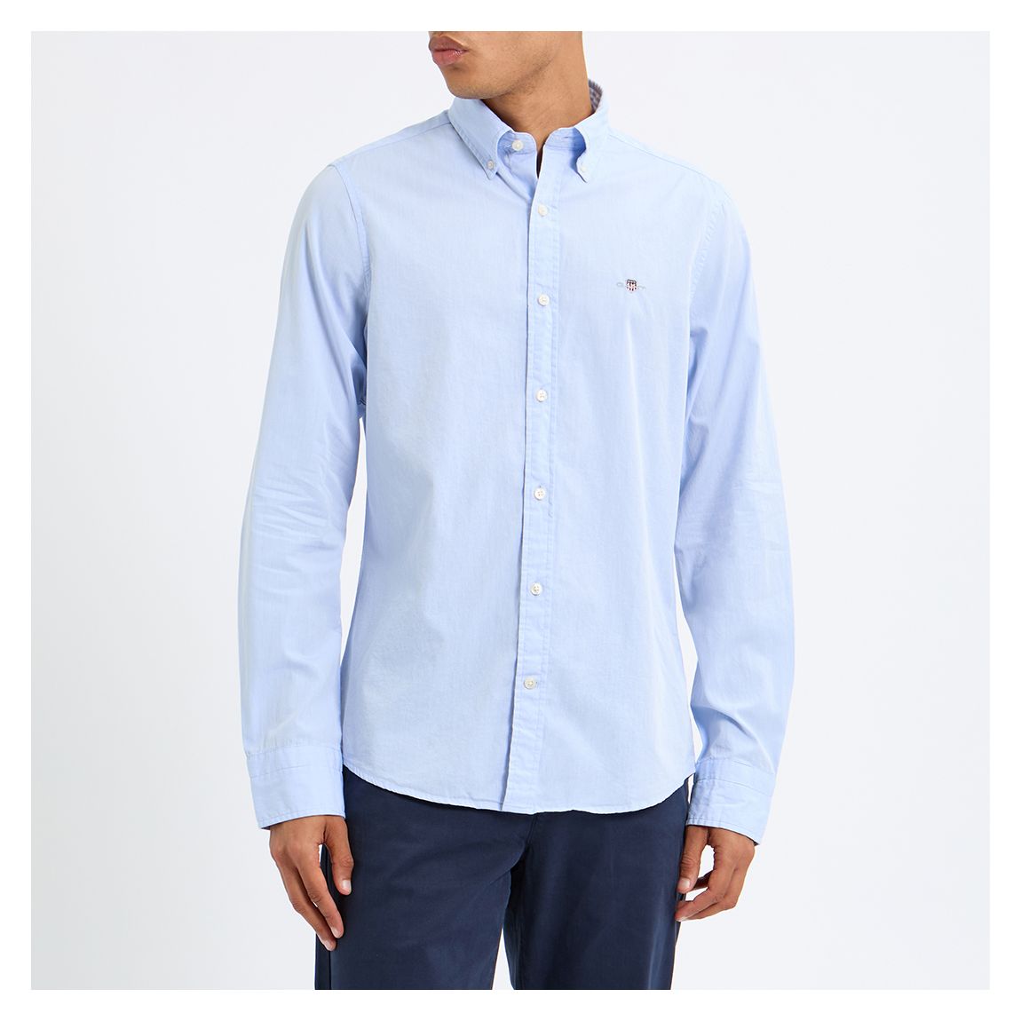 Blue Slim Oxford Poplin Shirt main product photo