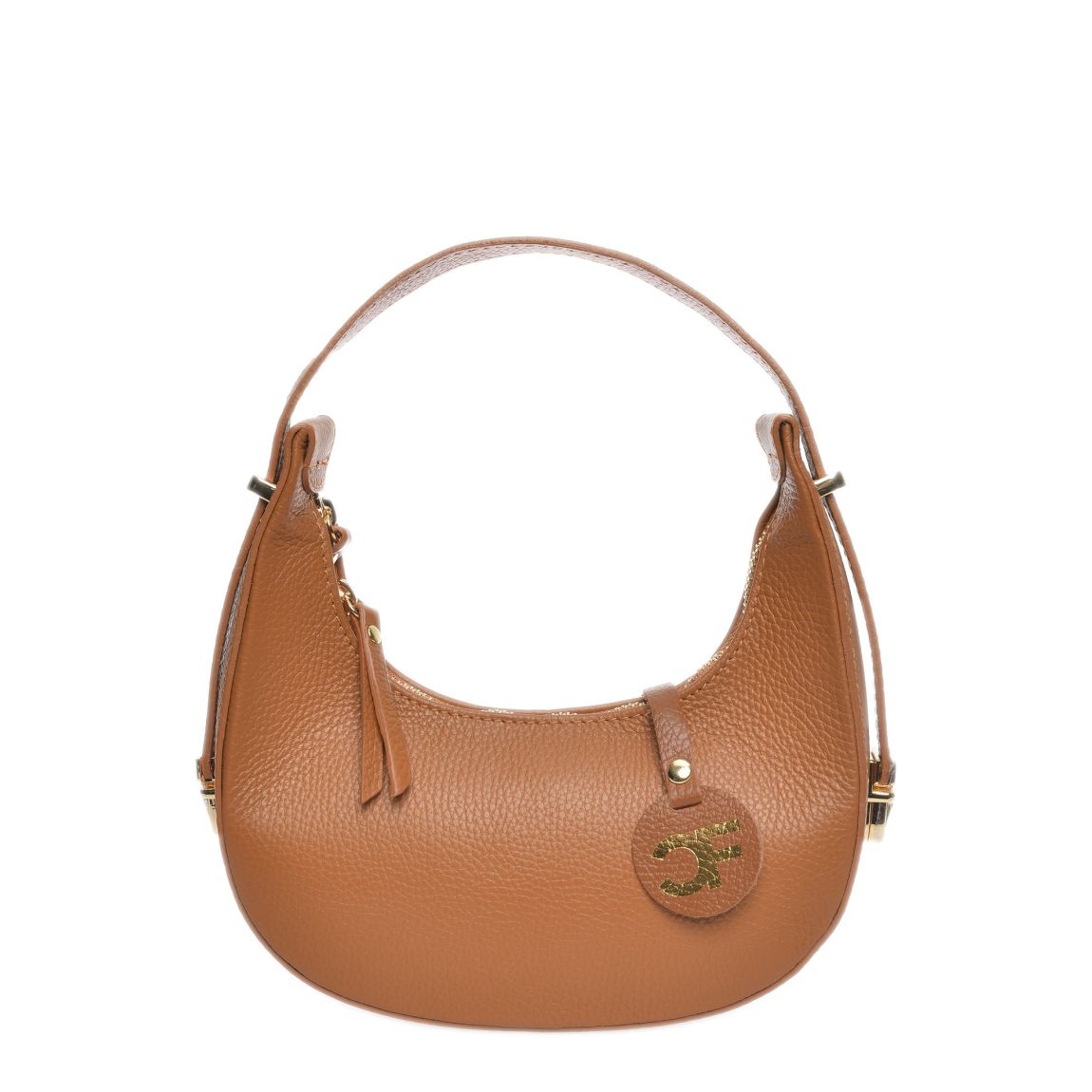 Cognac Italian Leather Handbag main product photo