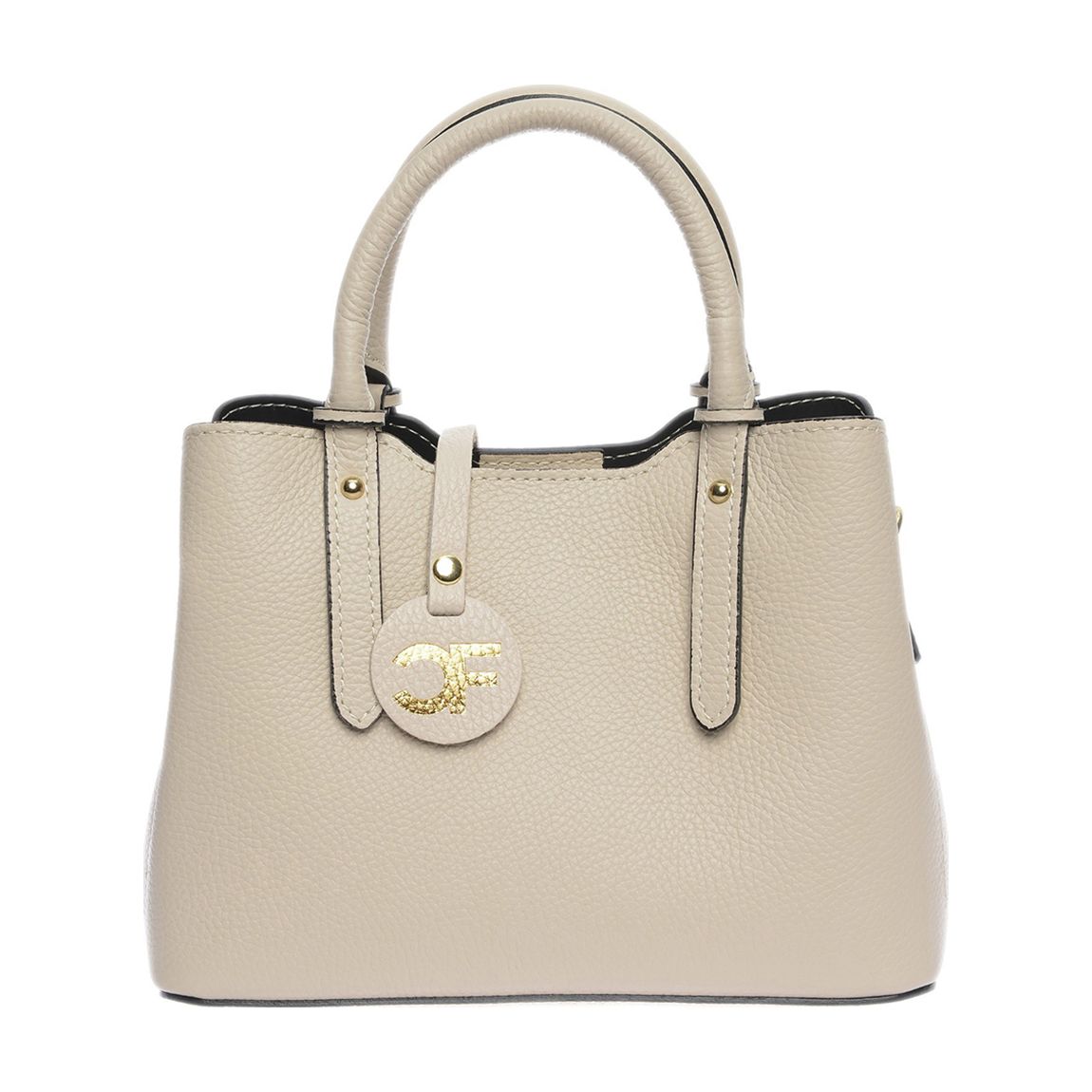 Beige Leather Handbag main product photo