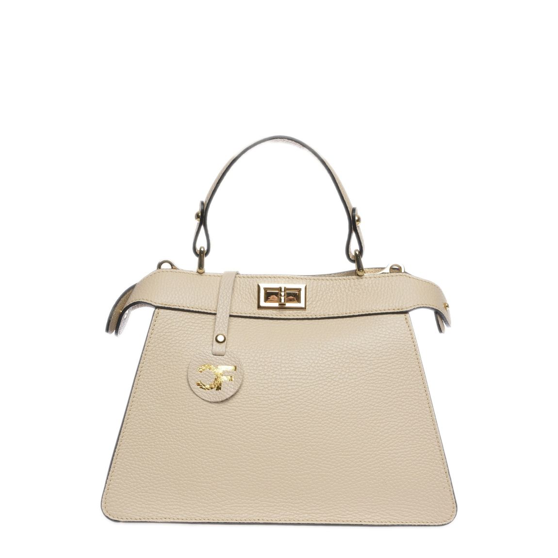 Brown Italian Leather Handbag main product photo