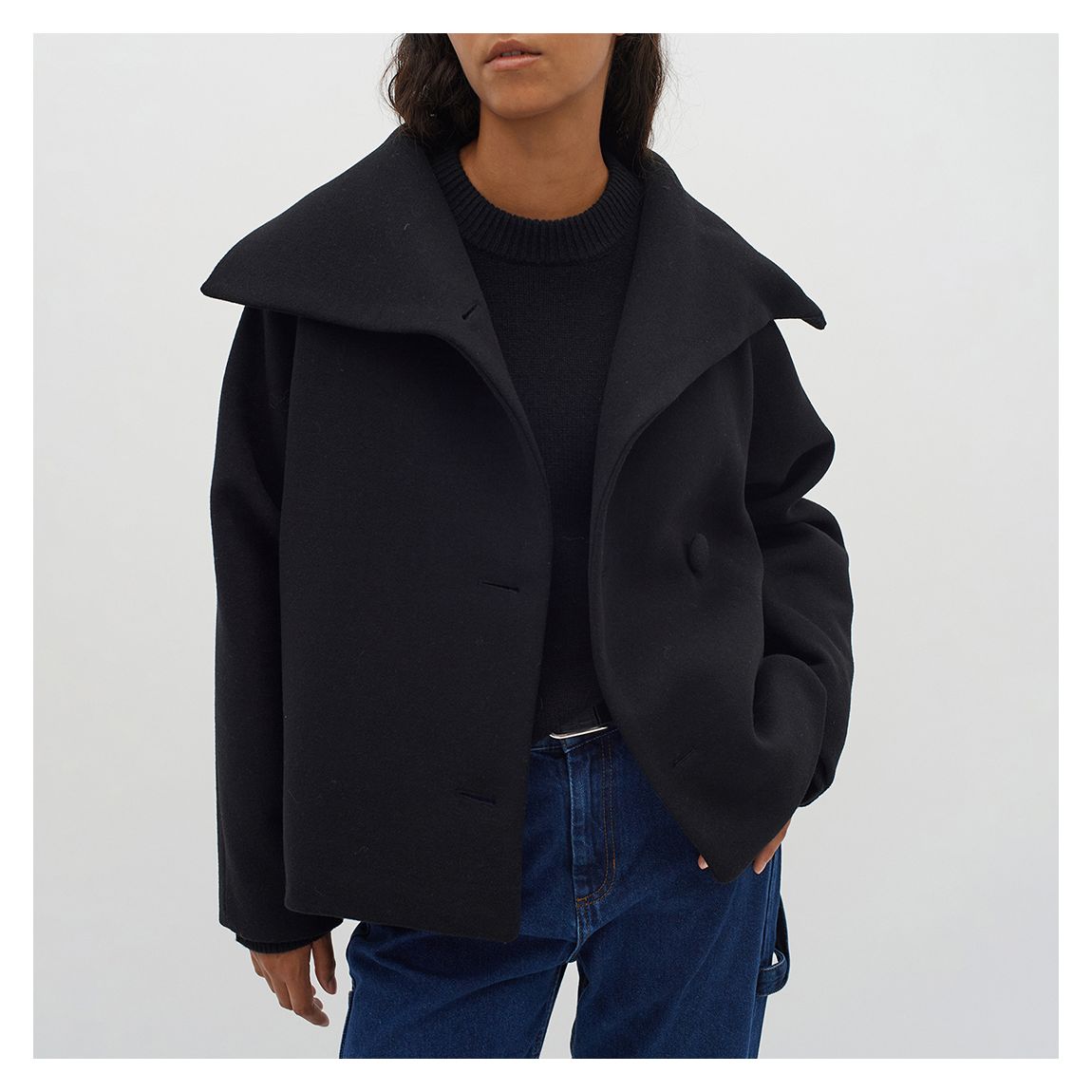 Black Perry Short Coat main product photo