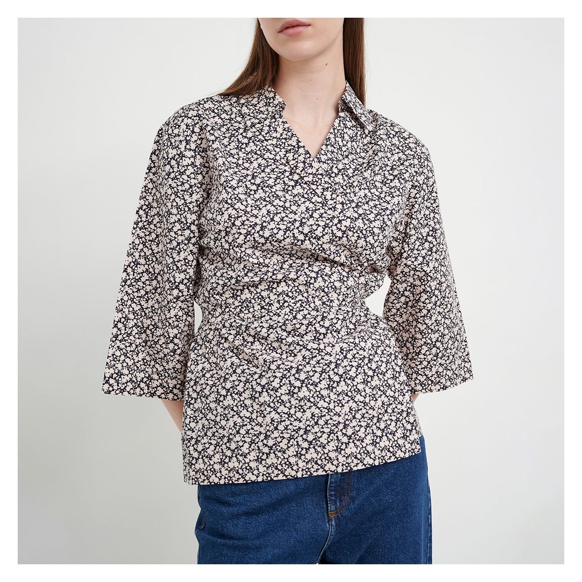 Black Pattern Blouse main product photo
