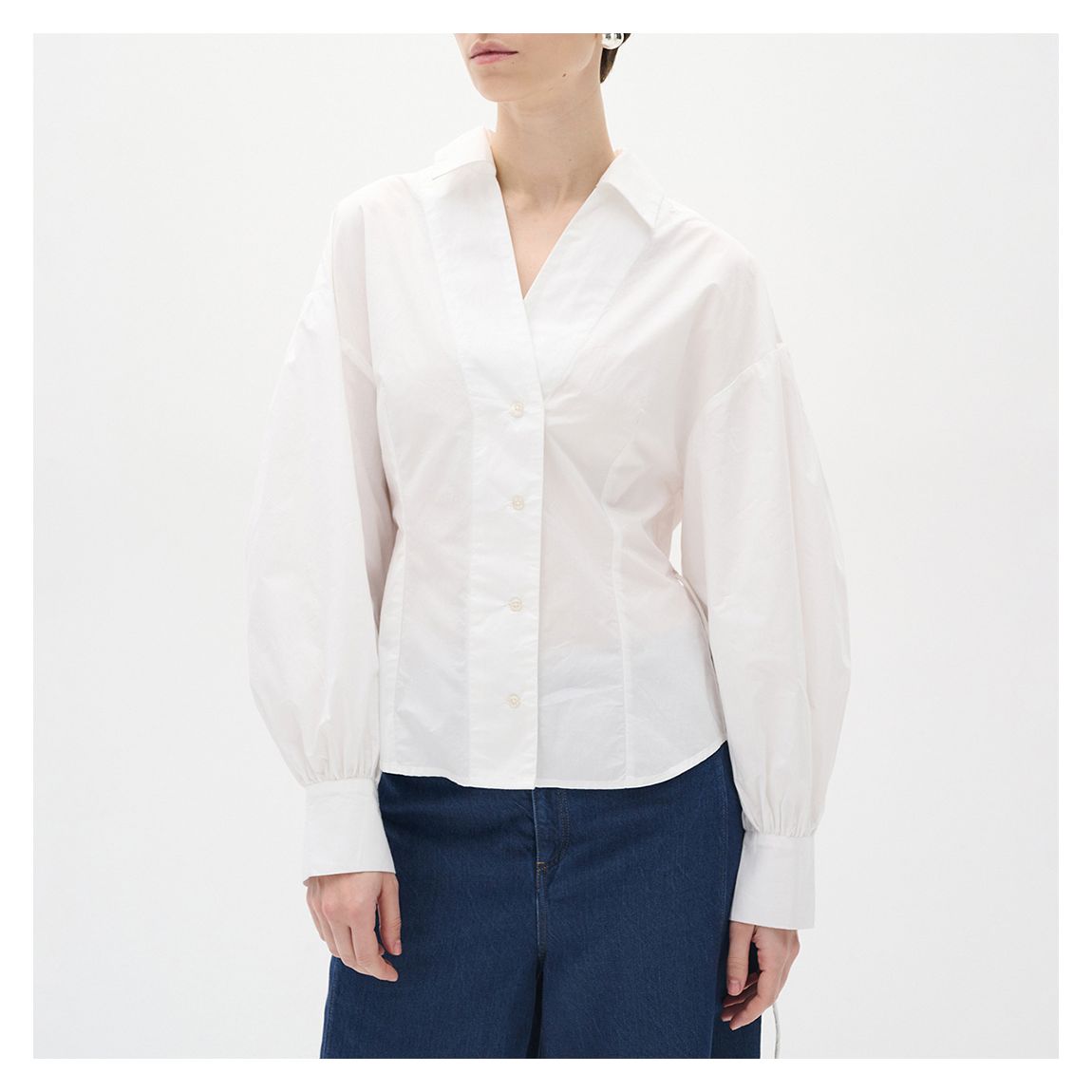 White Valley Drawstring Shirt main product photo