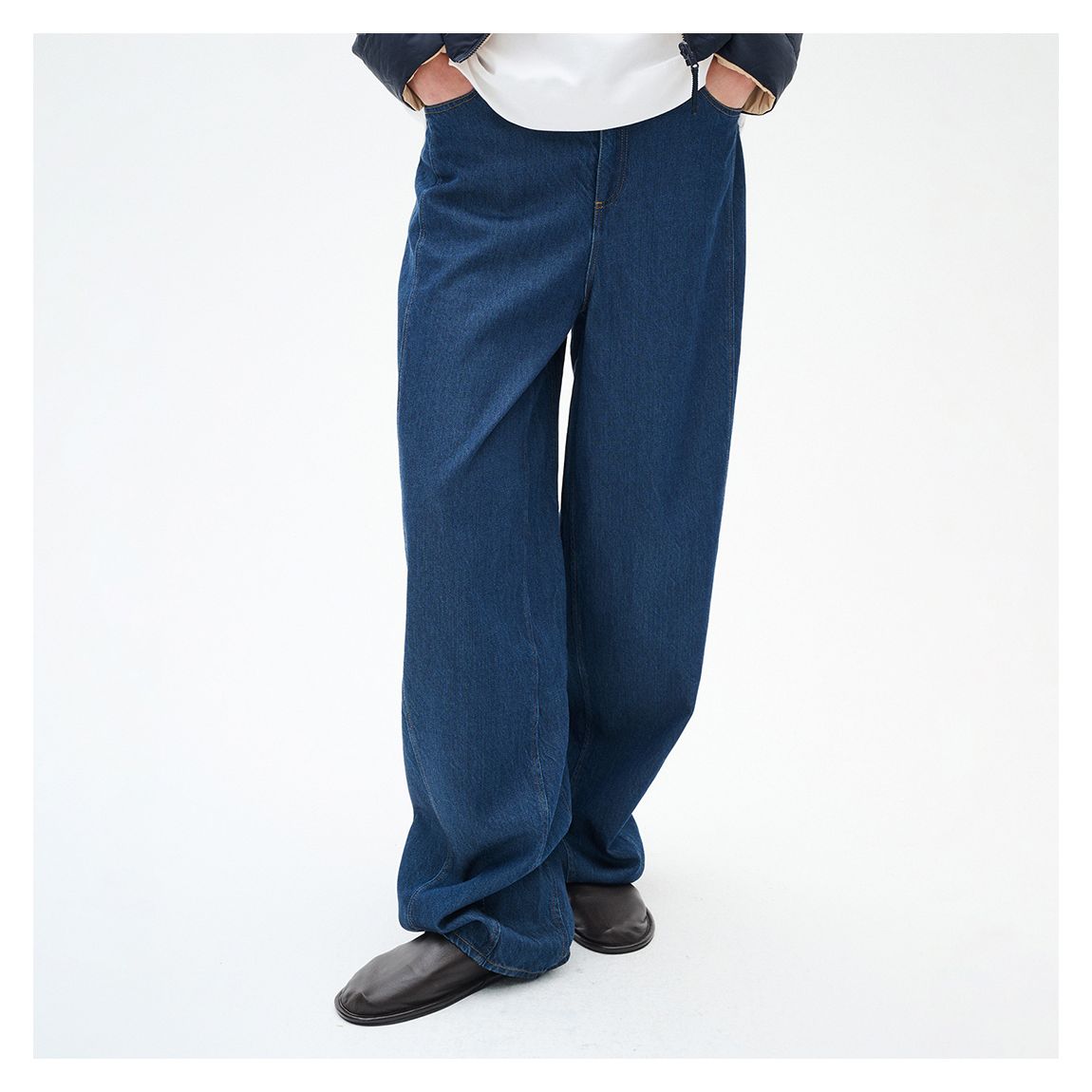 Vintage Blue Wide Mable Trouser main product photo