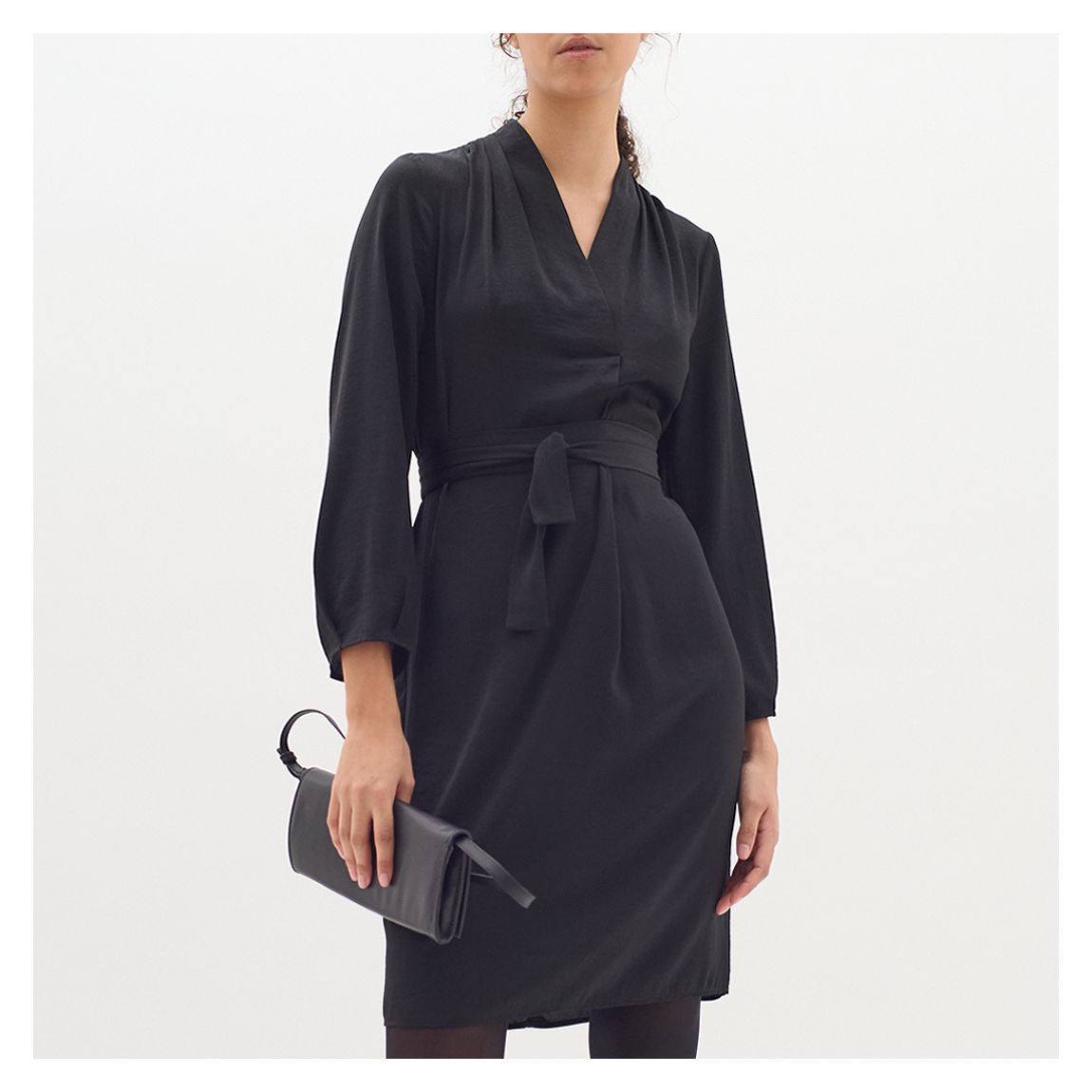 Black Duto Kimono Style Dress main product photo
